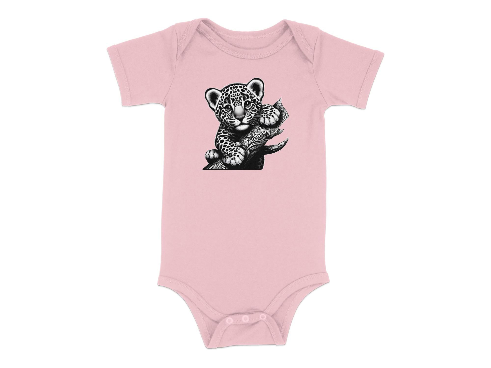 Leopard Bonsai - Coloured Toddler Bodysuit Realistic Animal Talisman Unisex Cute Tee Graphic Design