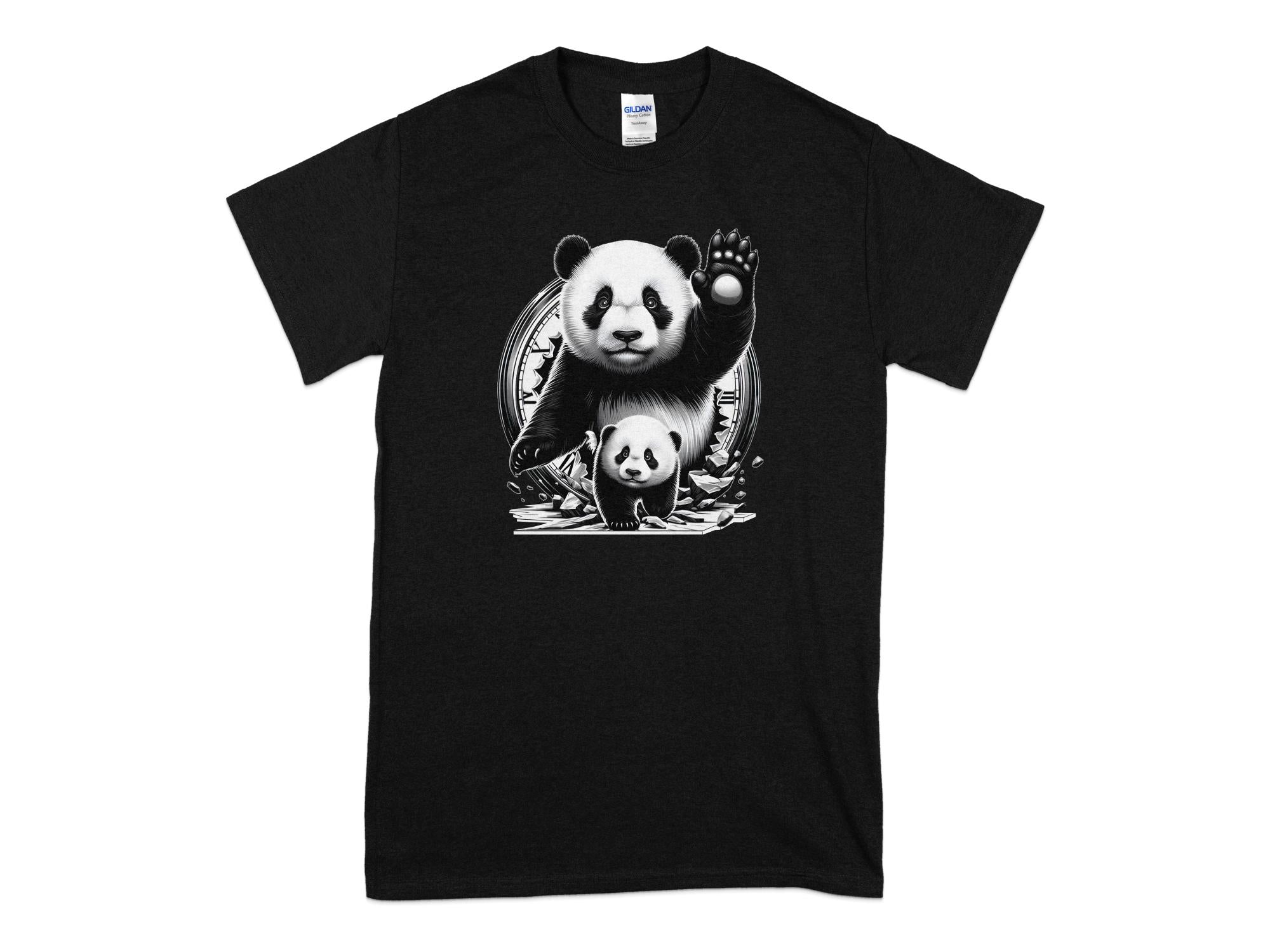 Panda - Coloured Gildan T-Shirt Realistic Animal Talisman Unisex Cute Tee Graphic Design