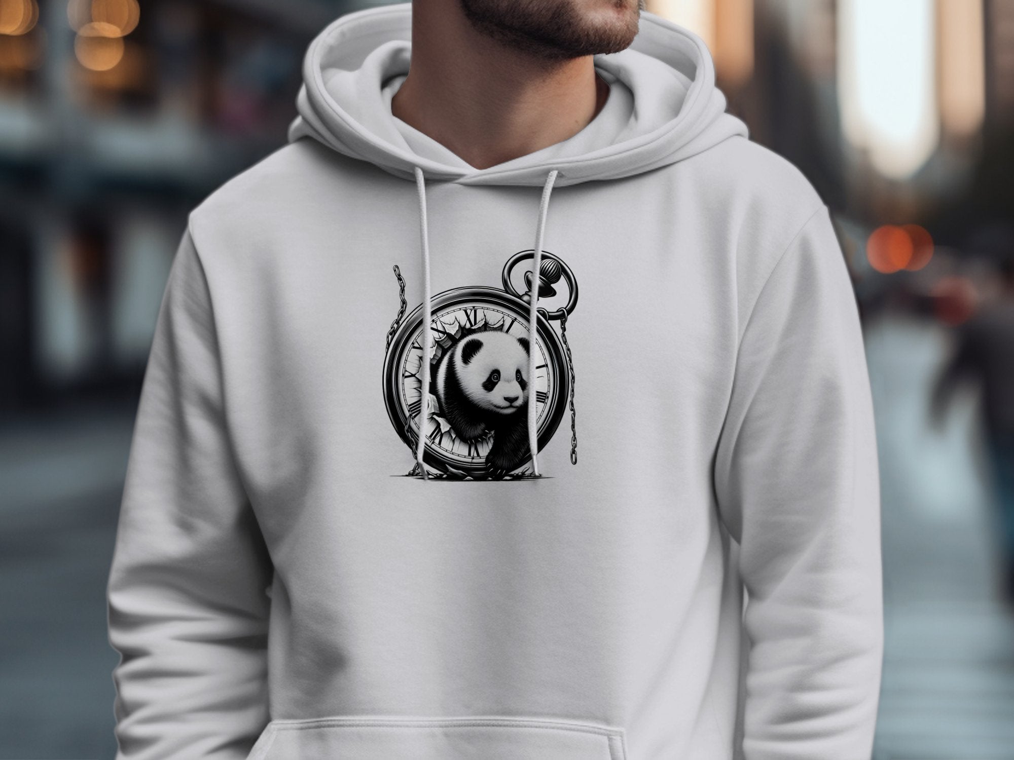 Panda - Coloured Gildan Hoodie Realistic Animal Talisman Unisex Cute Tee Graphic Design