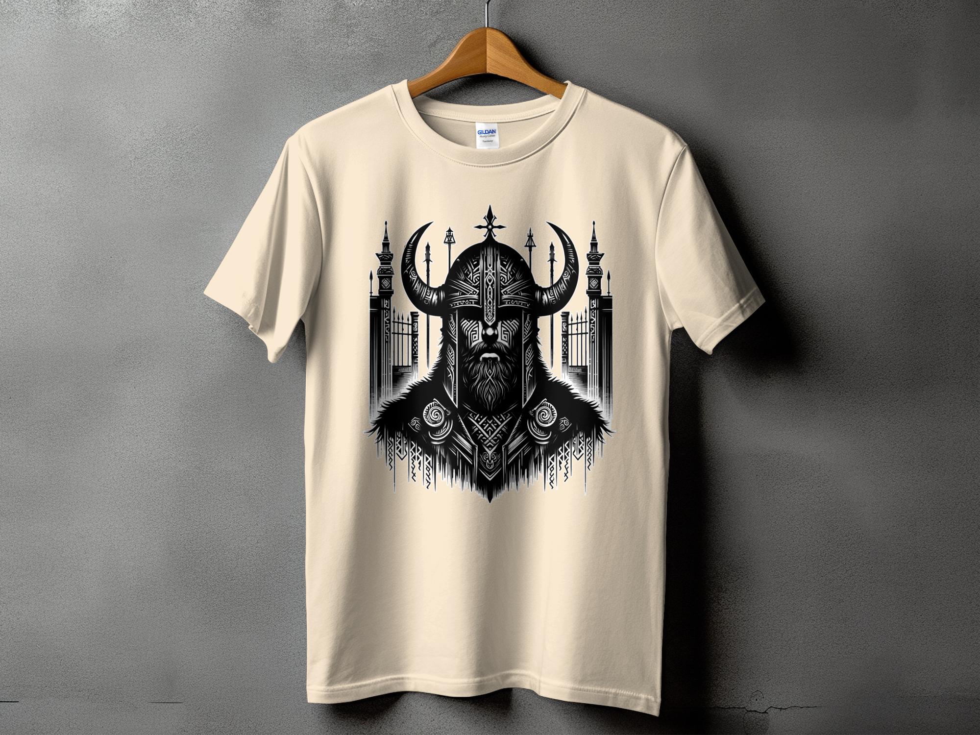 Viking Resolve - Coloured Gildan T Shirt Realistic Norse Talisman Men Women Unisex Valhalla Tee Graphic Design