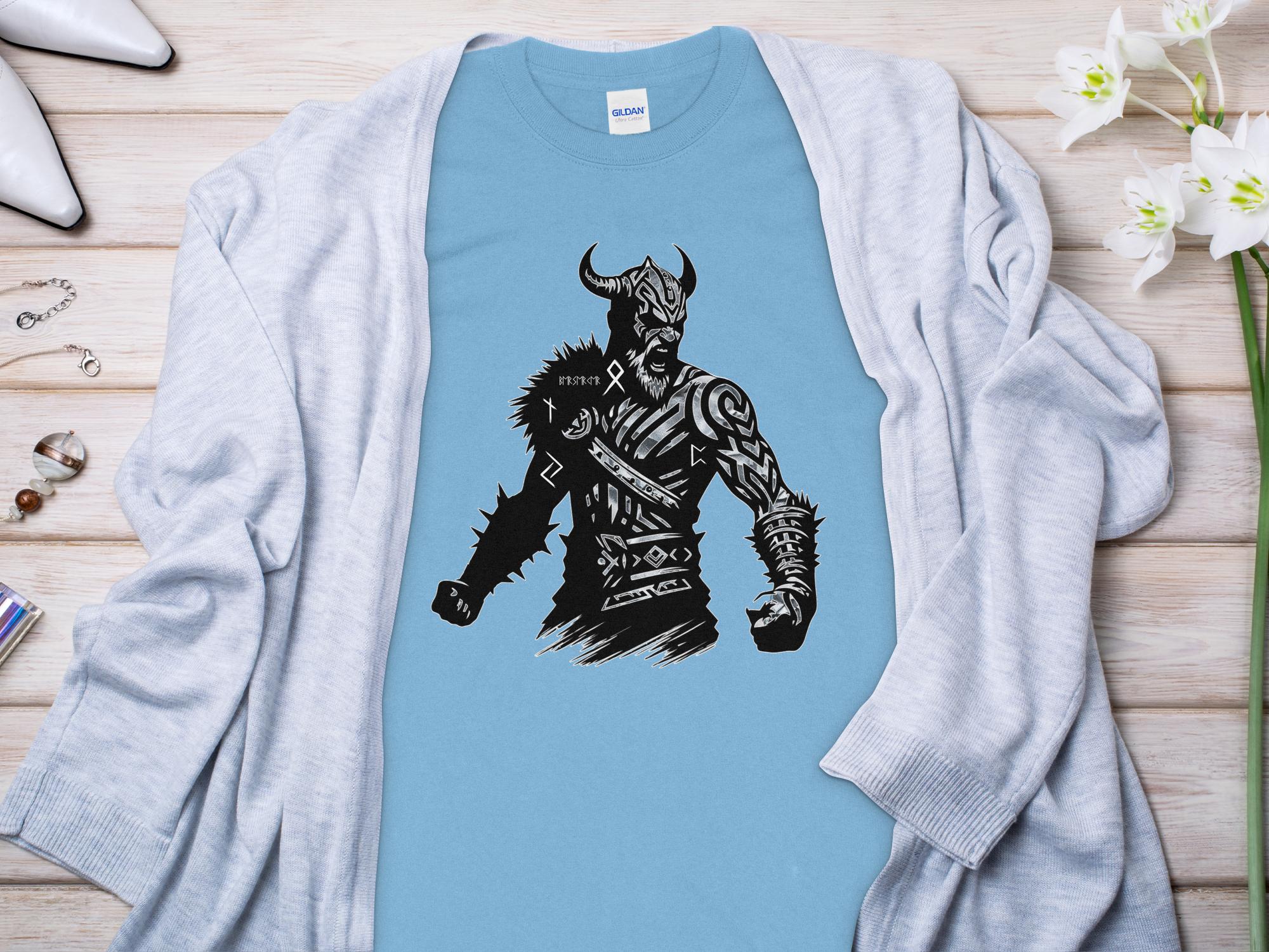 Viking Berserker - Coloured Gildan Long Sleeve Norse Talisman Men Women Unisex Valhalla Tee