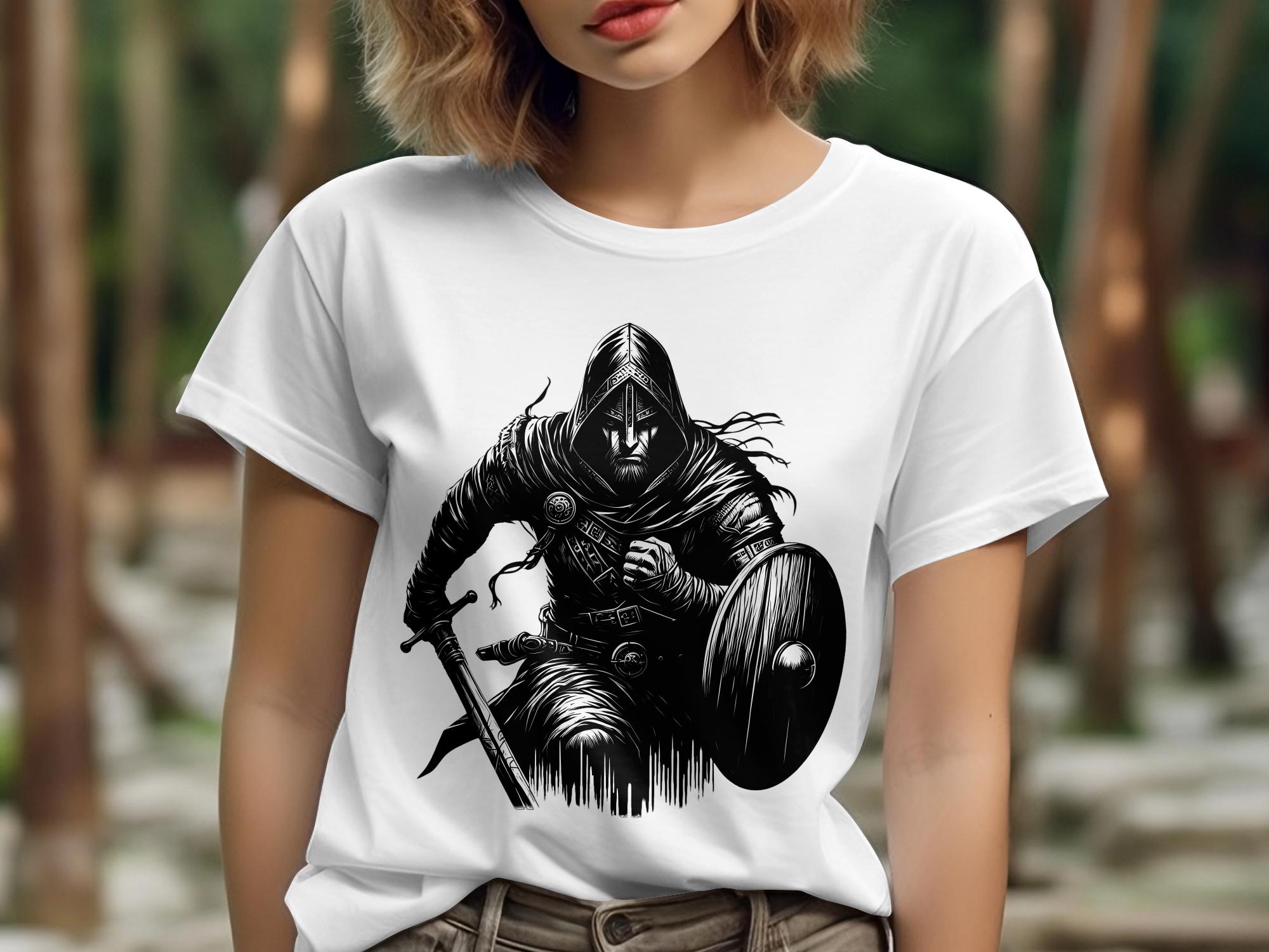 Viking Soldier - Coloured Gildan T Shirt Norse Talisman Men Women Unisex Valhalla Tee