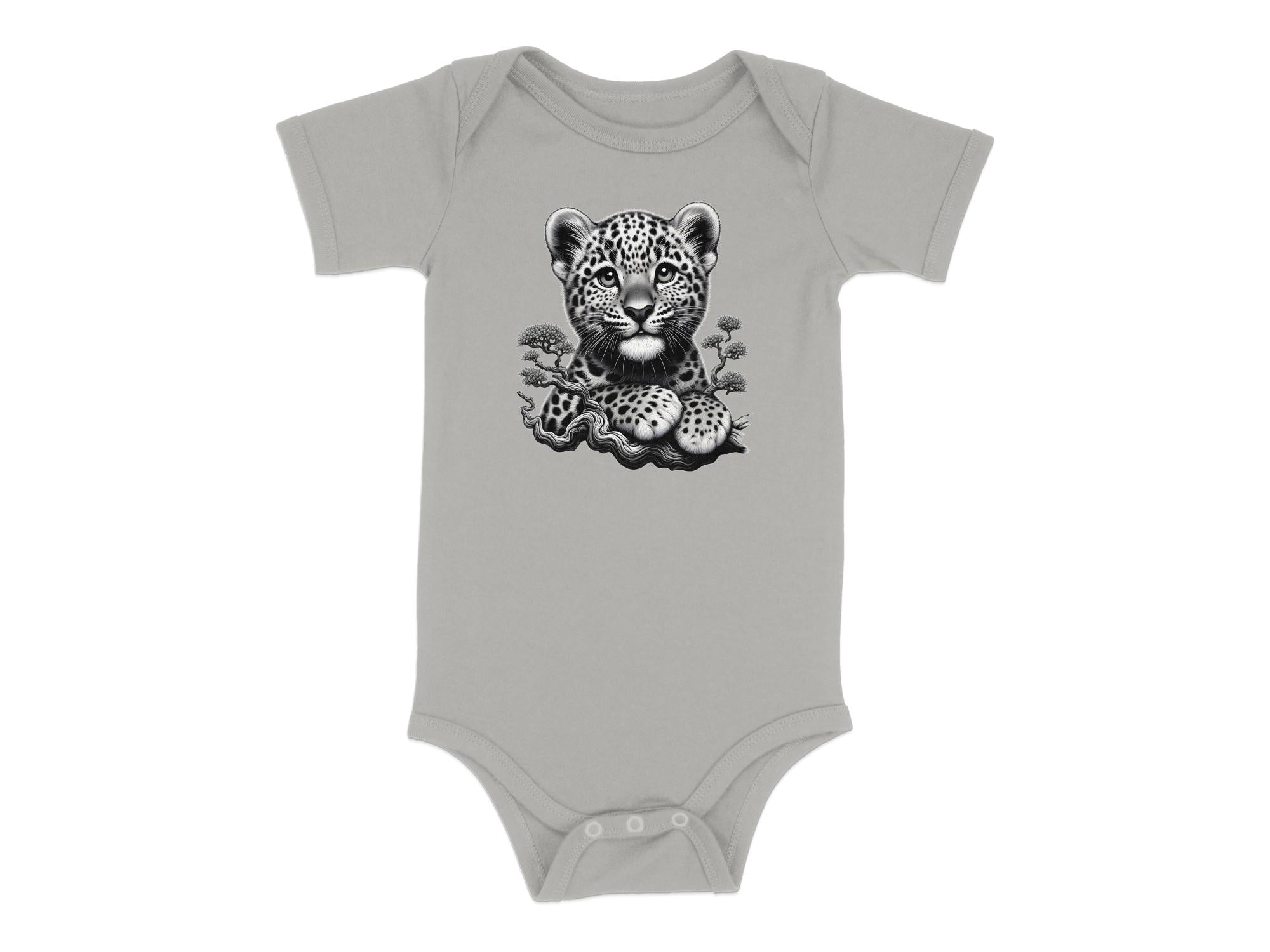 Leopard Bonsai - Coloured Toddler Bodysuit Realistic Animal Talisman Unisex Cute Tee Graphic Design