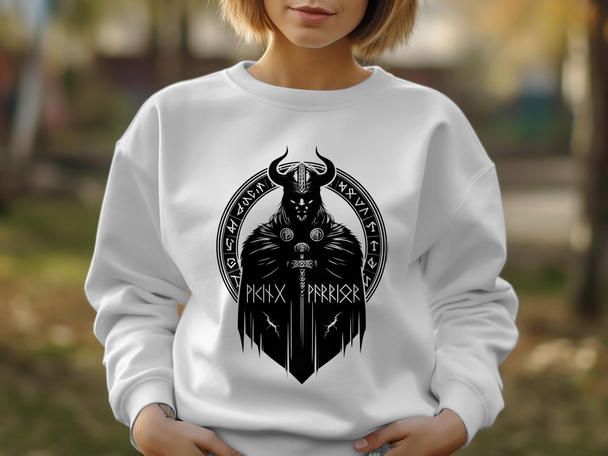 Viking Seer - Coloured Gildan Sweatshirt Norse Talisman Men Women Unisex Valhalla Tee