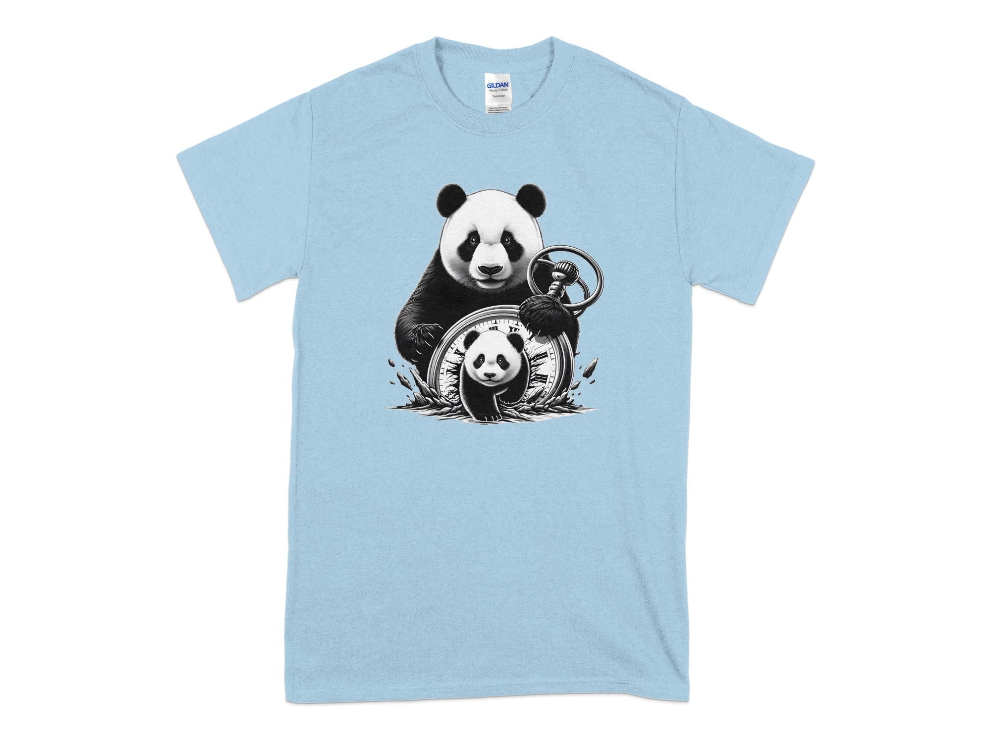 Panda - Coloured Gildan T-Shirt Realistic Animal Talisman Unisex Cute Tee Graphic Design