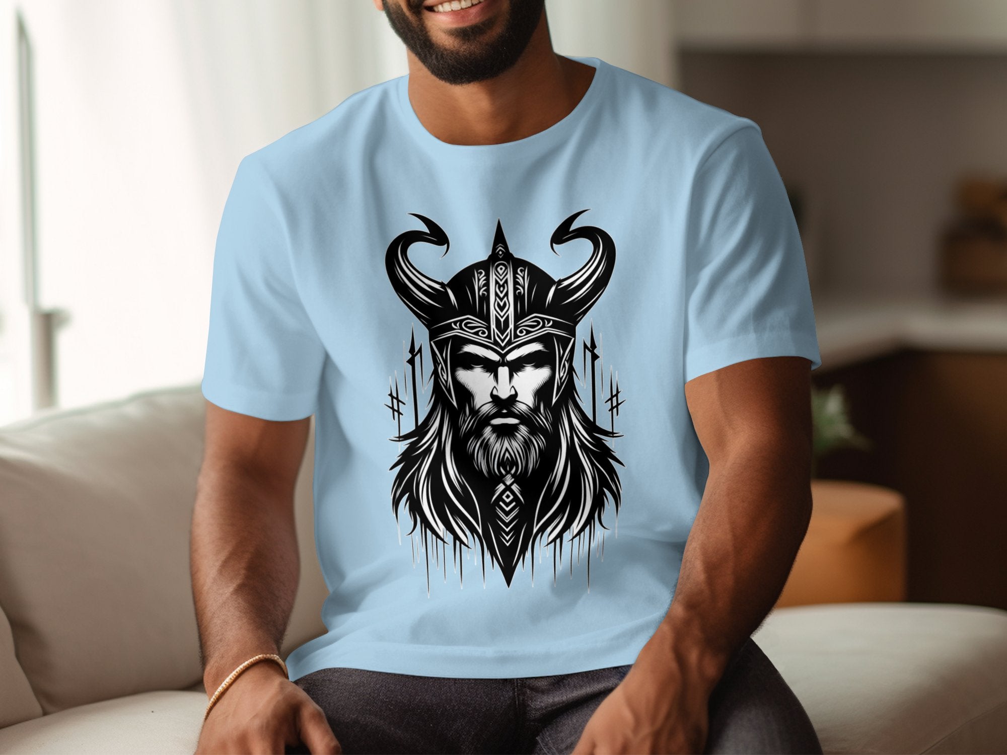 Viking Zeal - Coloured Gildan T Shirt Realistic Norse Talisman Men Women Unisex Valhalla Tee Graphic Design