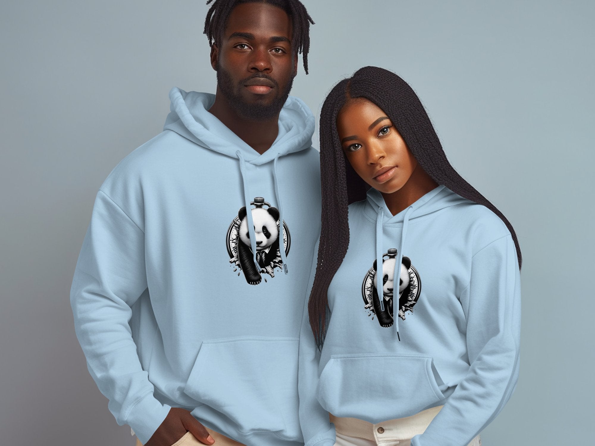 Panda - Coloured Gildan Hoodie Realistic Animal Talisman Unisex Cute Tee Graphic Design