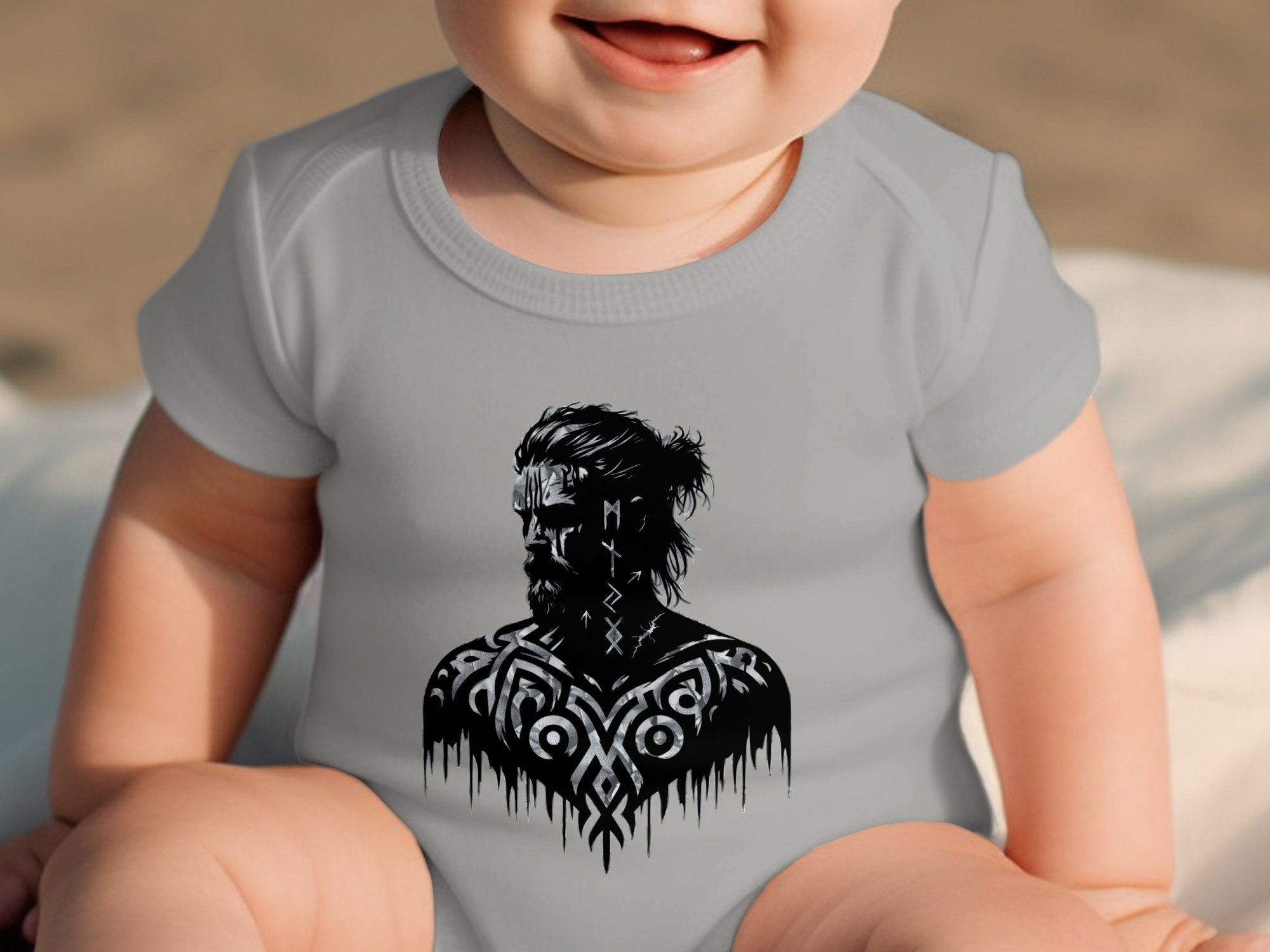 Viking Reflection - Coloured Youth Clothing Baby Bodysuits Norse Talisman Unisex Valhalla Toddler Design