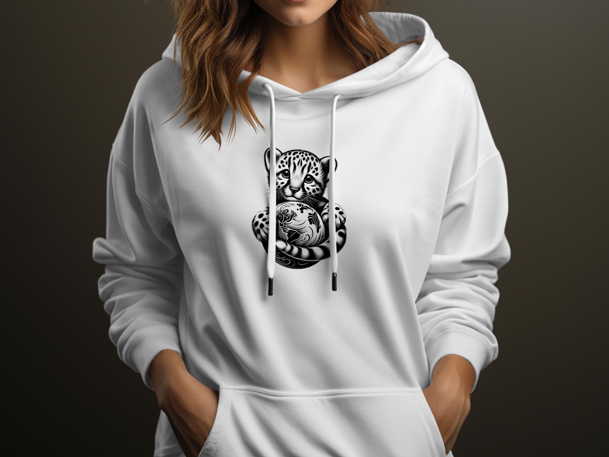 Cheetah World - Coloured Gildan Hoodie Realistic Animal Talisman Unisex Cute Tee Graphic Design