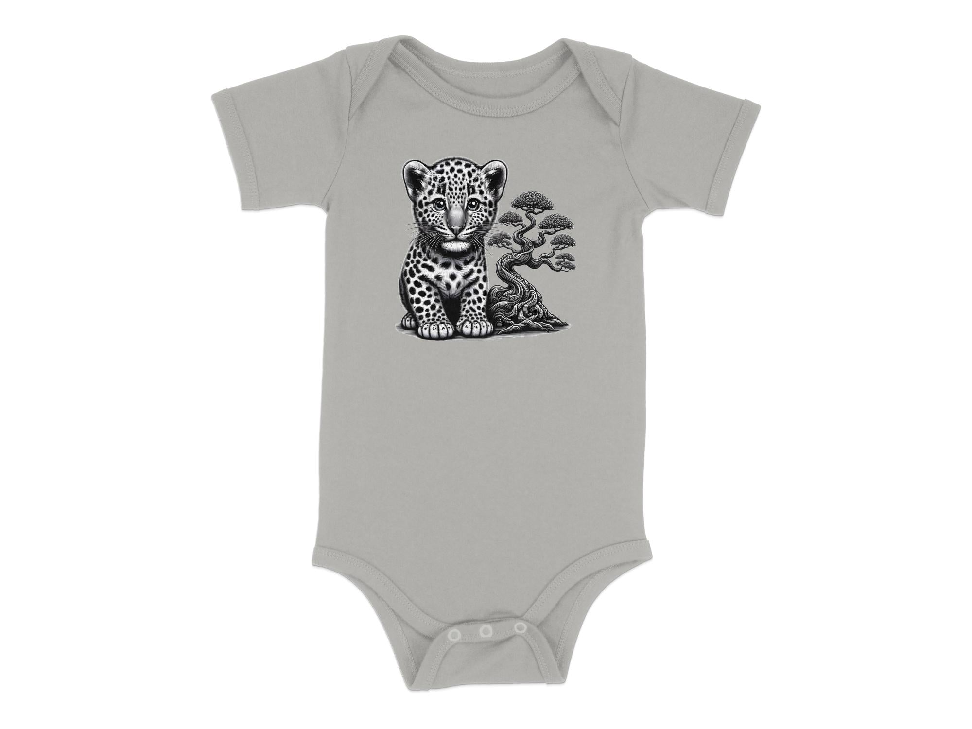 Leopard Bonsai - Coloured Toddler Bodysuit Realistic Animal Talisman Unisex Cute Tee Graphic Design