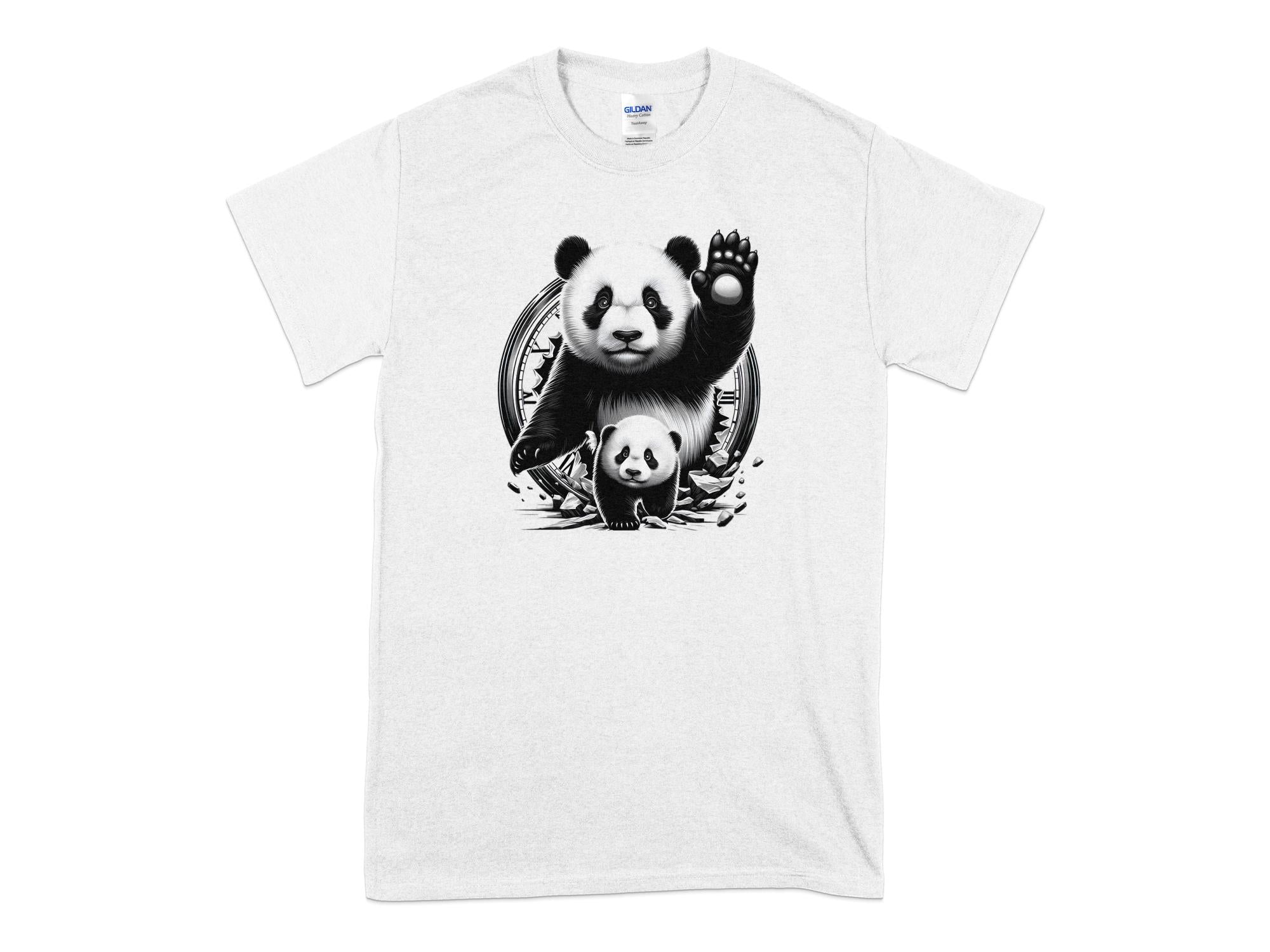 Panda - Coloured Gildan T-Shirt Realistic Animal Talisman Unisex Cute Tee Graphic Design