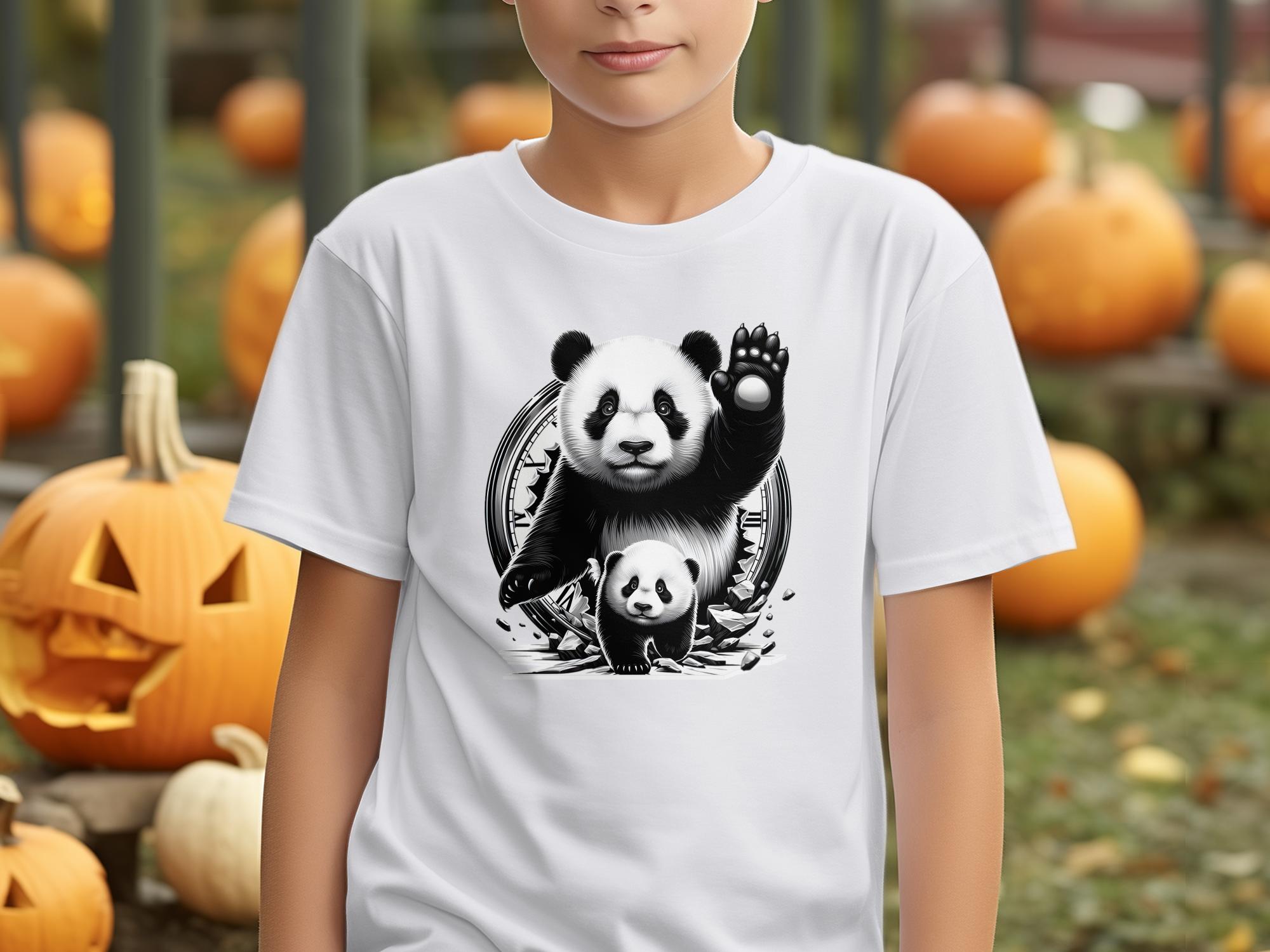 Panda - Coloured Kids T-Shirt Realistic Animal Talisman Unisex Cute Tee Graphic Design