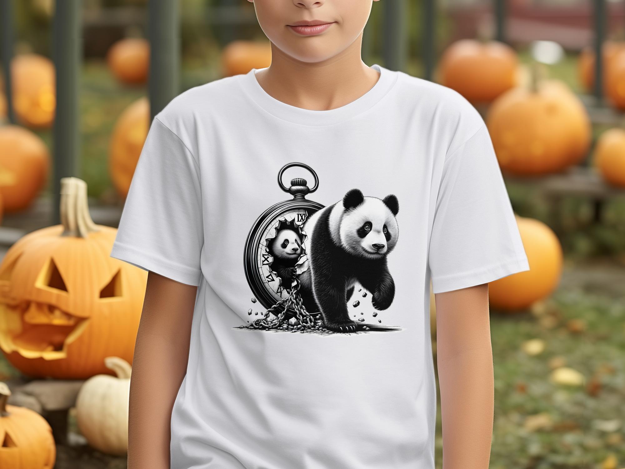 Panda - Coloured Kids T-Shirt Realistic Animal Talisman Unisex Cute Tee Graphic Design