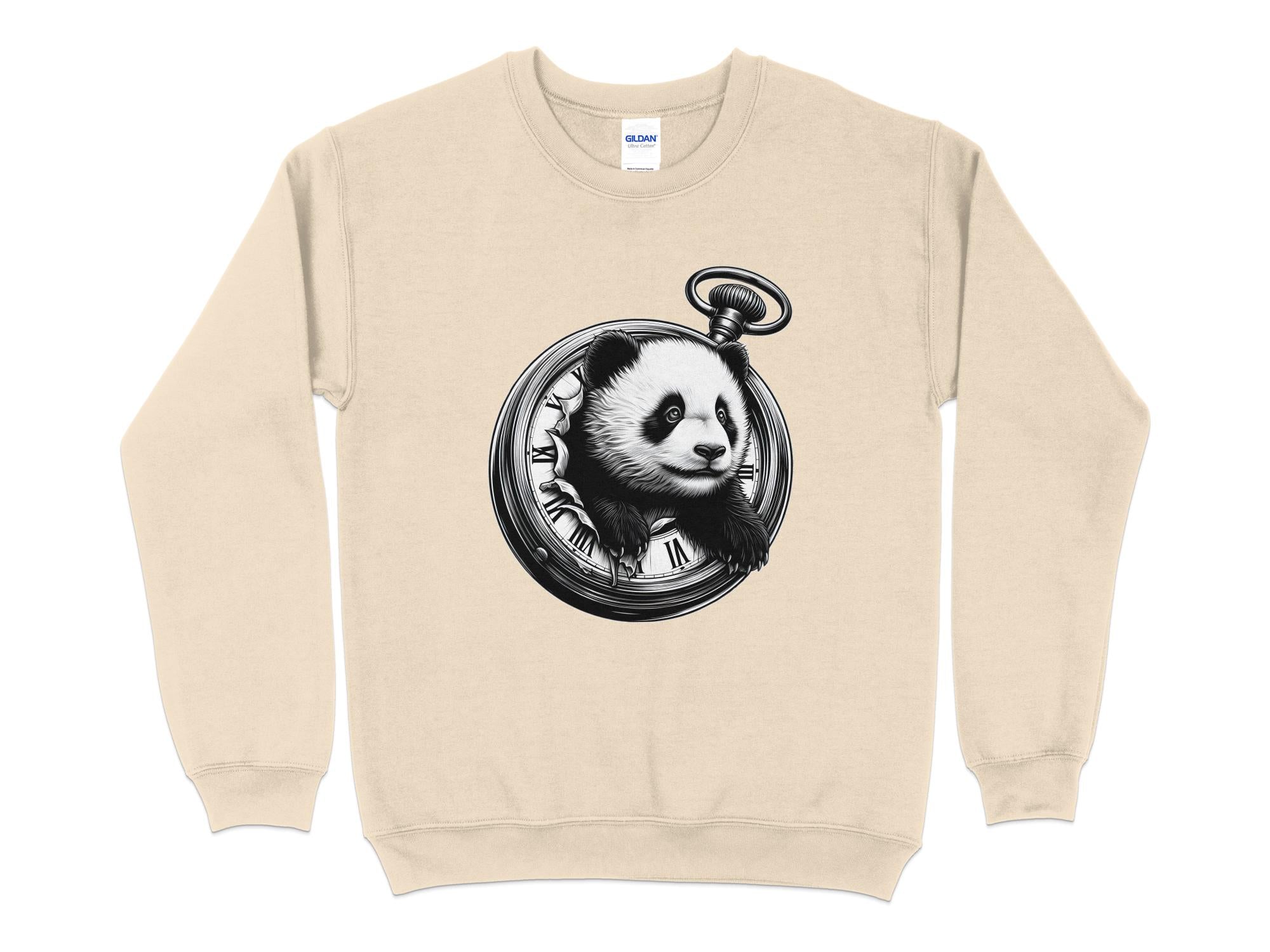 Panda - Coloured Gildan Sweatshirt Realistic Animal Talisman Unisex Cute Tee Graphic Design