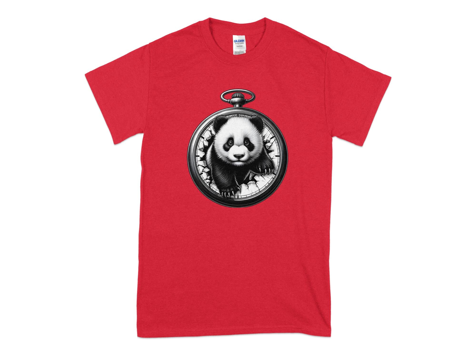 Panda - Coloured Gildan T-Shirt Realistic Animal Talisman Unisex Cute Tee Graphic Design