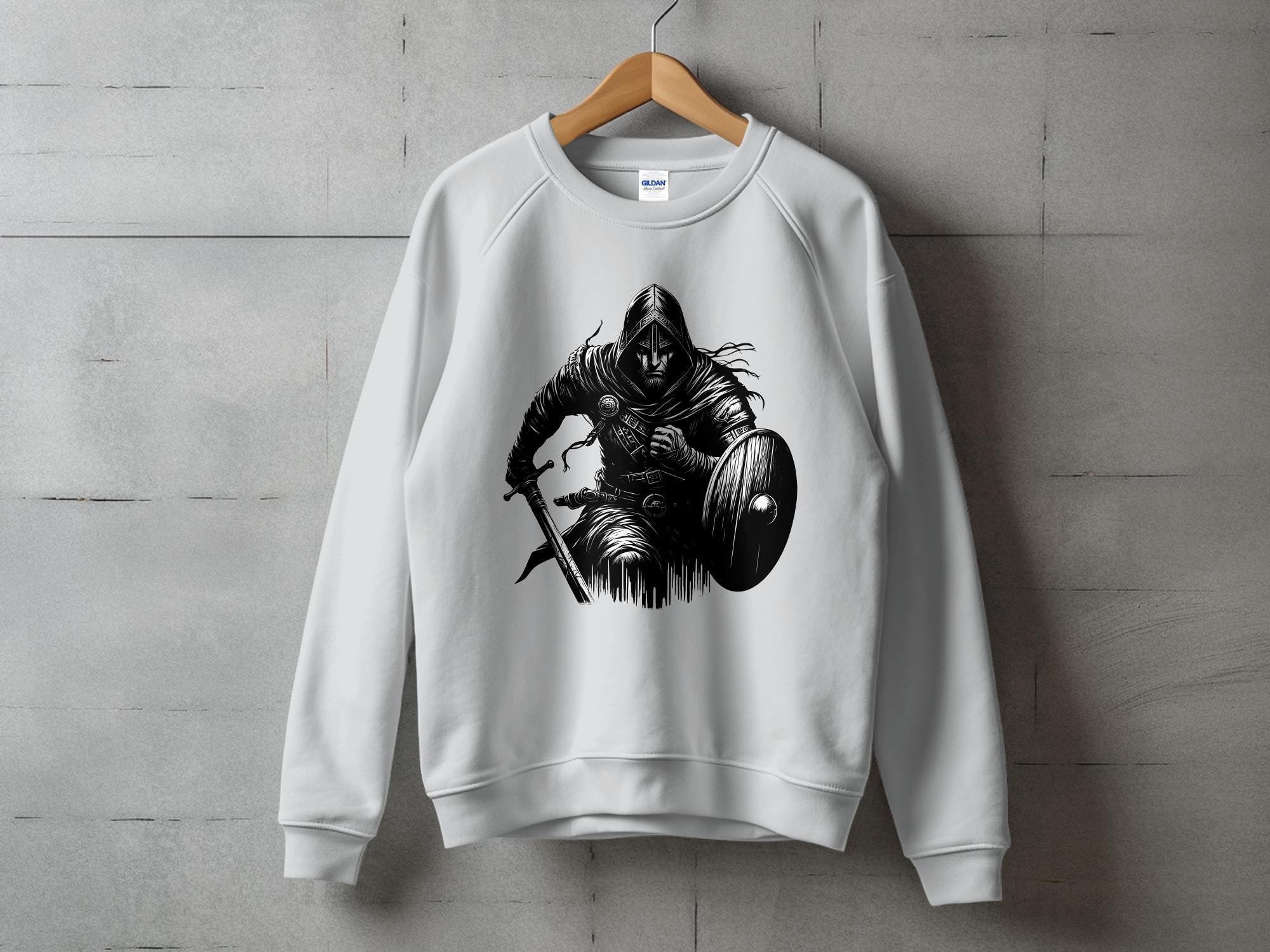 Viking Soldier - Coloured Gildan Sweatshirt Norse Talisman Men Women Unisex Valhalla Tee