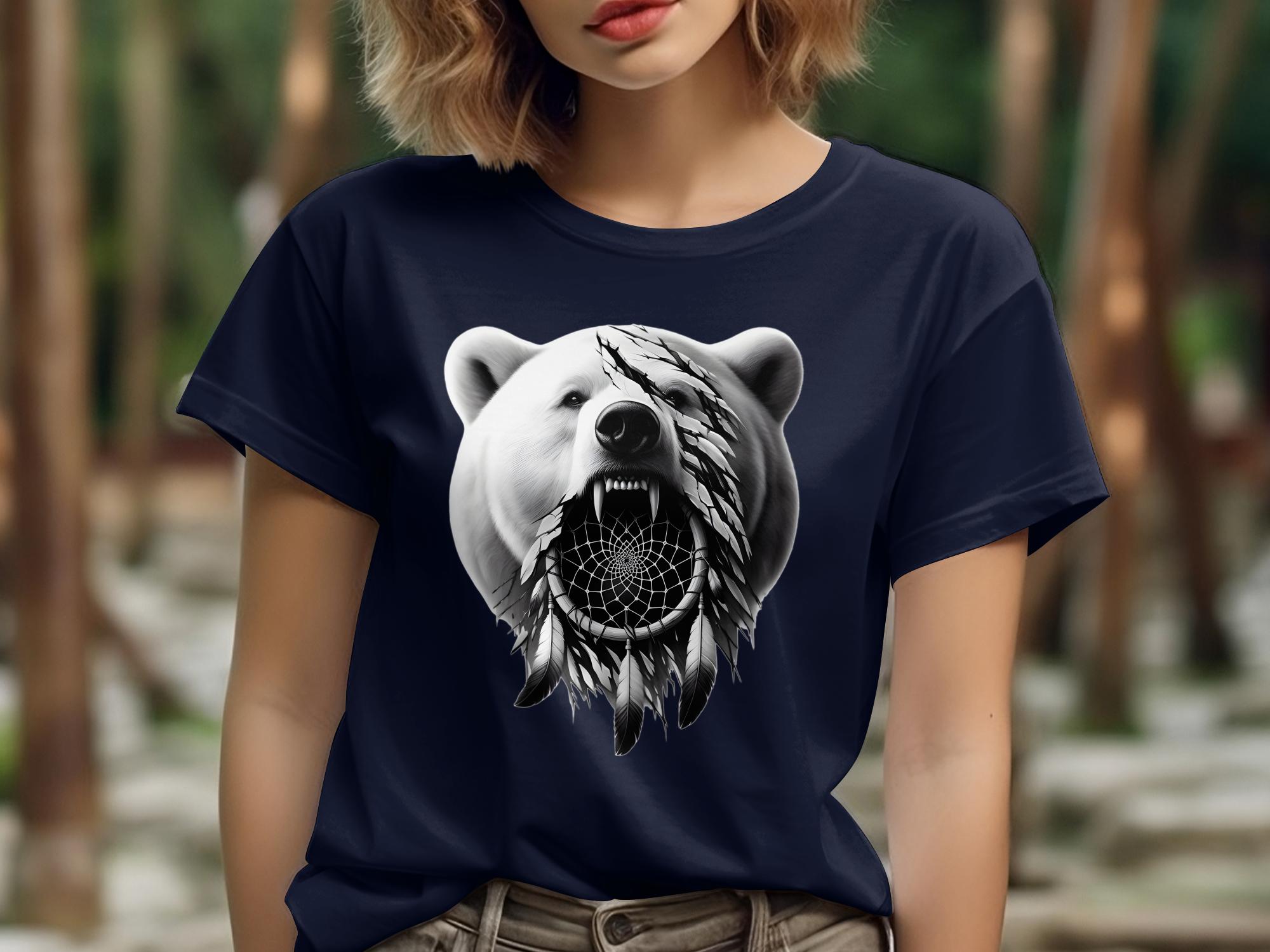 Dreamcatcher Bear - Coloured Gildan T-Shirt Realistic Native American Talisman Unisex Mythology Tee Graphic Design