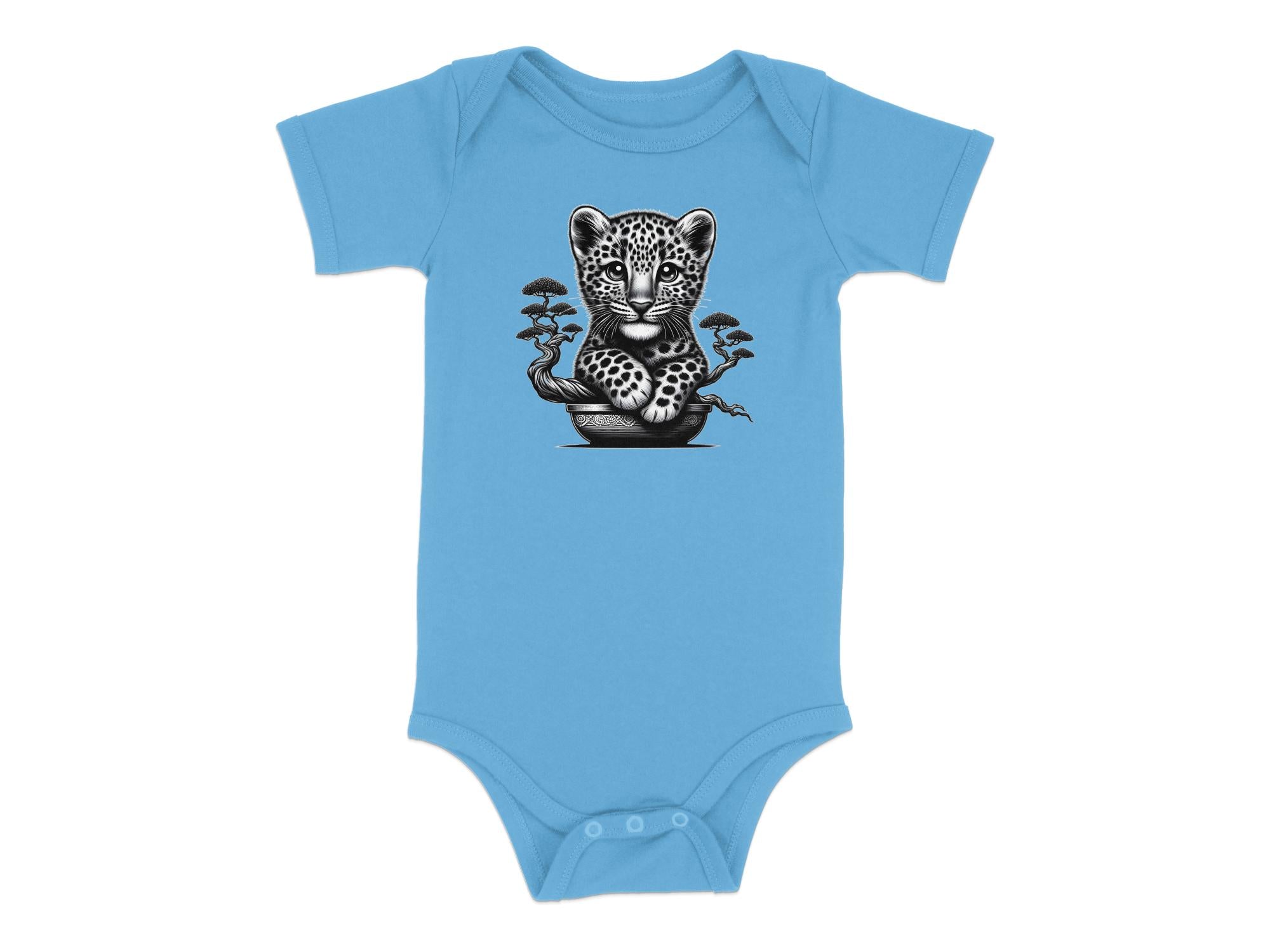 Leopard Bonsai - Coloured Toddler Bodysuit Realistic Animal Talisman Unisex Cute Tee Graphic Design