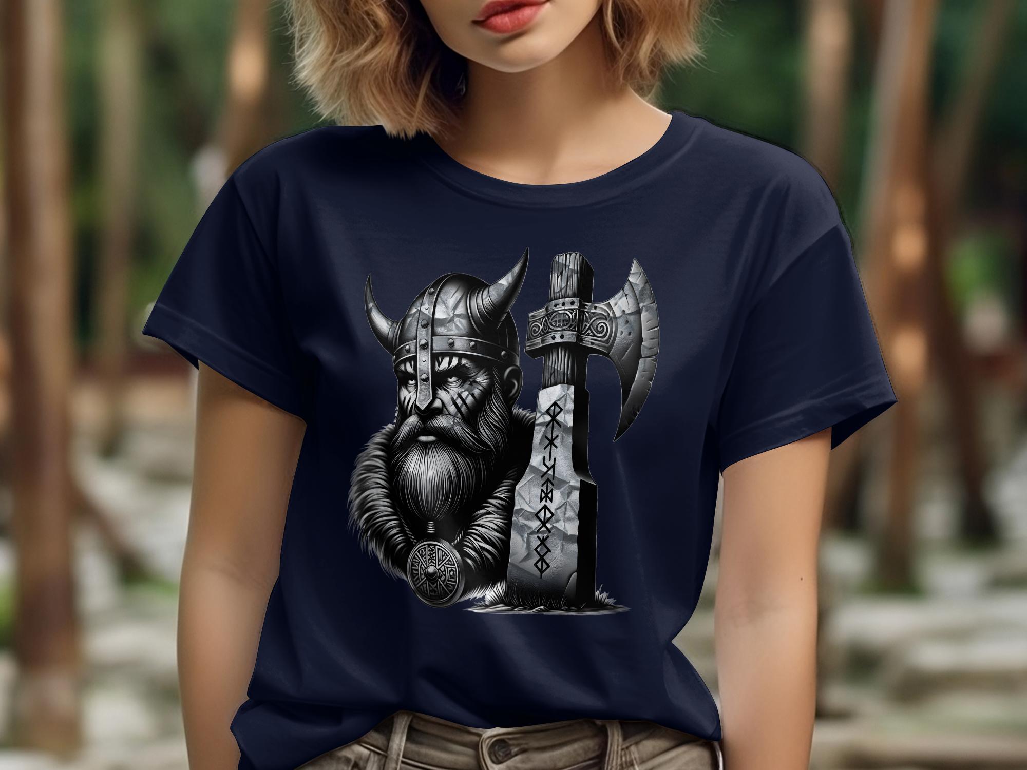 Viking Mettle - Coloured Gildan T Shirt Realistic Norse Talisman Men Women Unisex Valhalla Tee Graphic Design