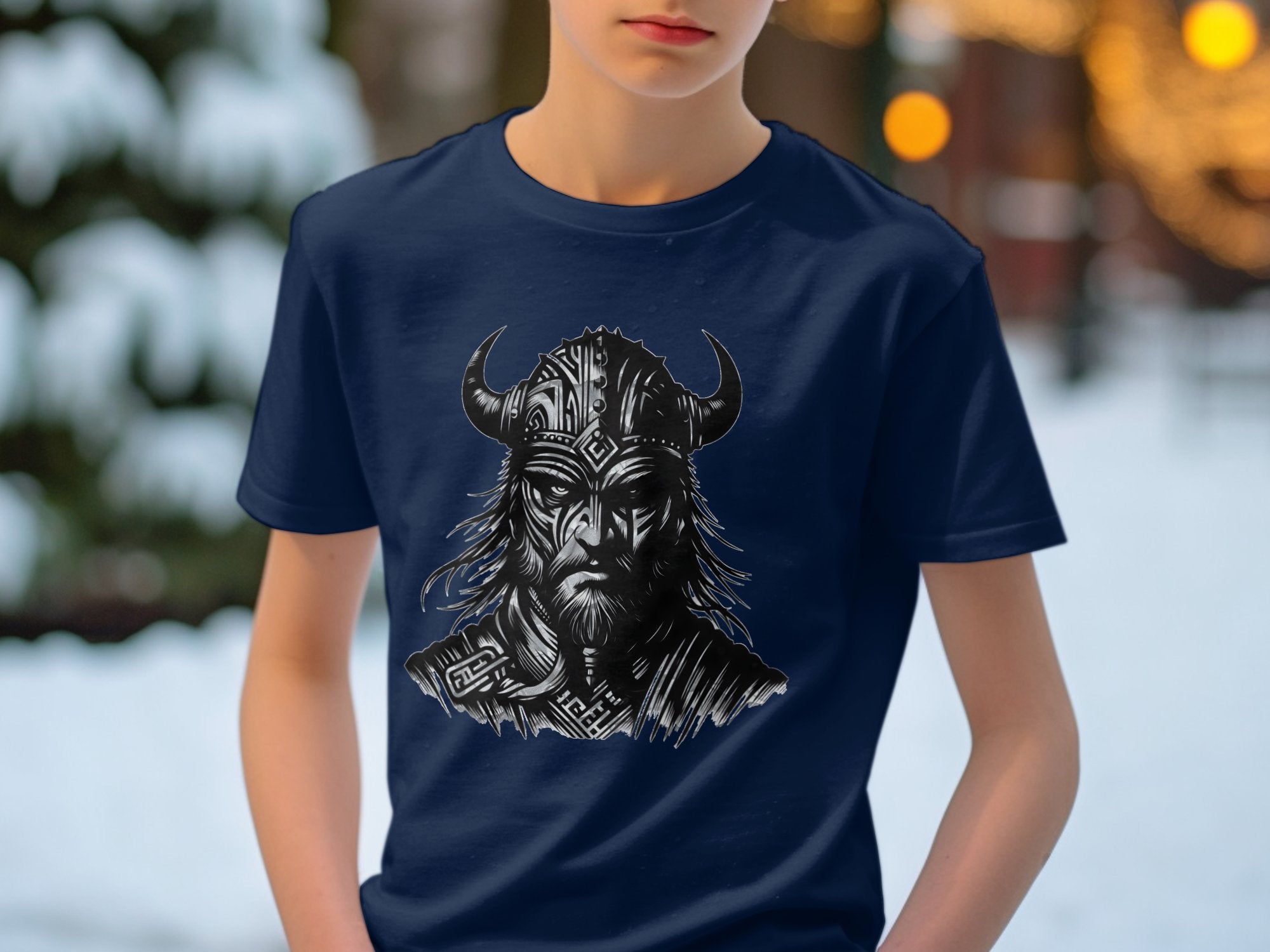 Viking Valour- Coloured Gildan Kids T Shirt Norse Talisman Unisex Valhalla Tee