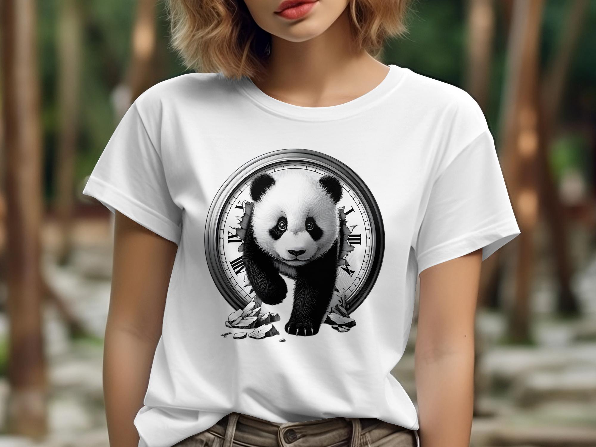 Panda - Coloured Gildan T-Shirt Realistic Animal Talisman Unisex Cute Tee Graphic Design