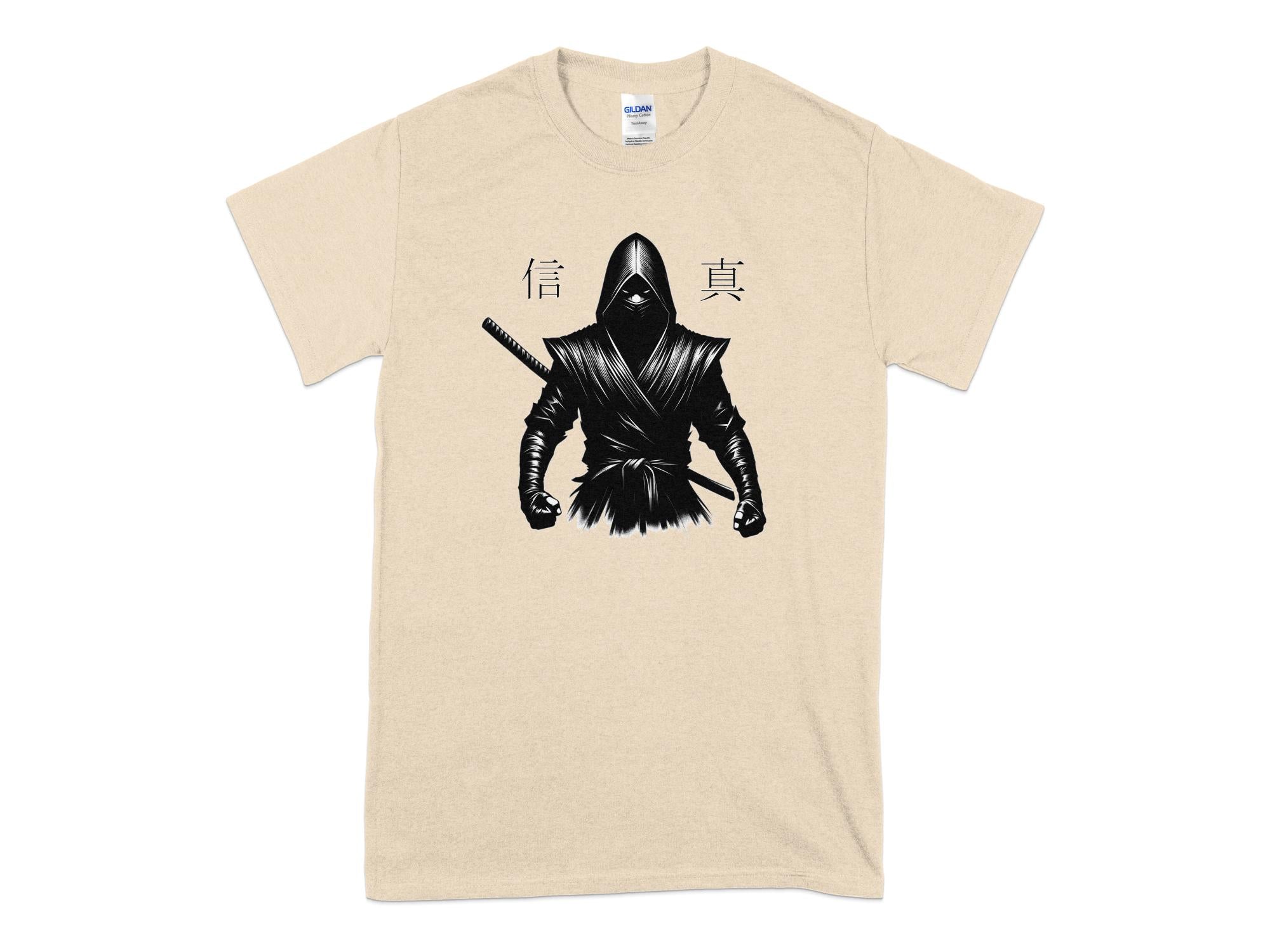 Samurai Ninja - Coloured Gildan T-Shirt Japanese Talisman Unisex Cultural Symbolic Graphic Design