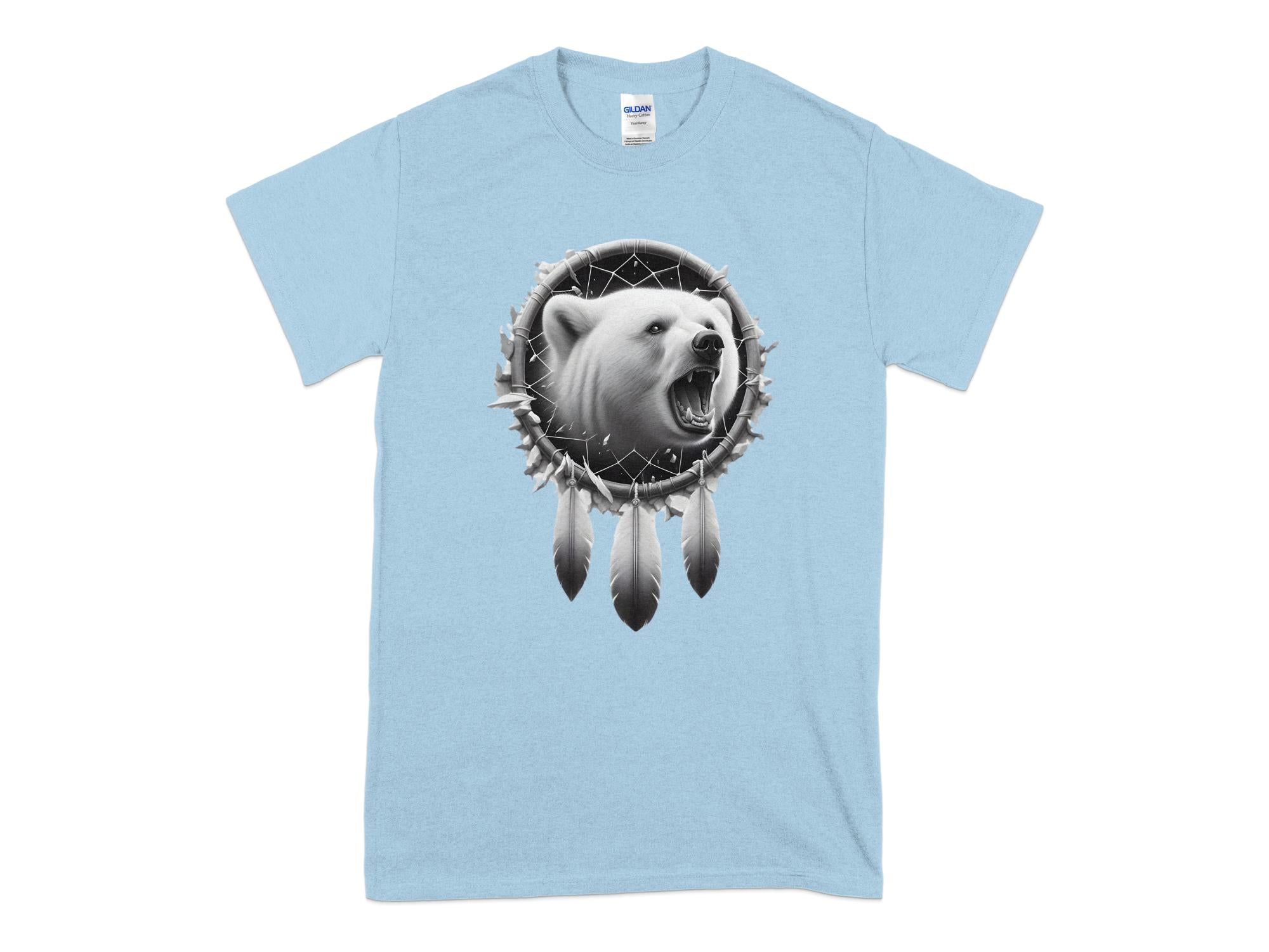 Dreamcatcher Bear - Coloured Gildan T-Shirt Realistic Native American Talisman Unisex Mythology Tee Graphic Design