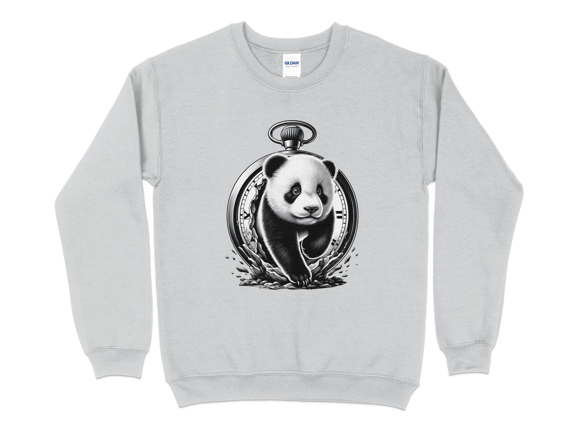 Panda - Coloured Gildan Sweatshirt Realistic Animal Talisman Unisex Cute Tee Graphic Design