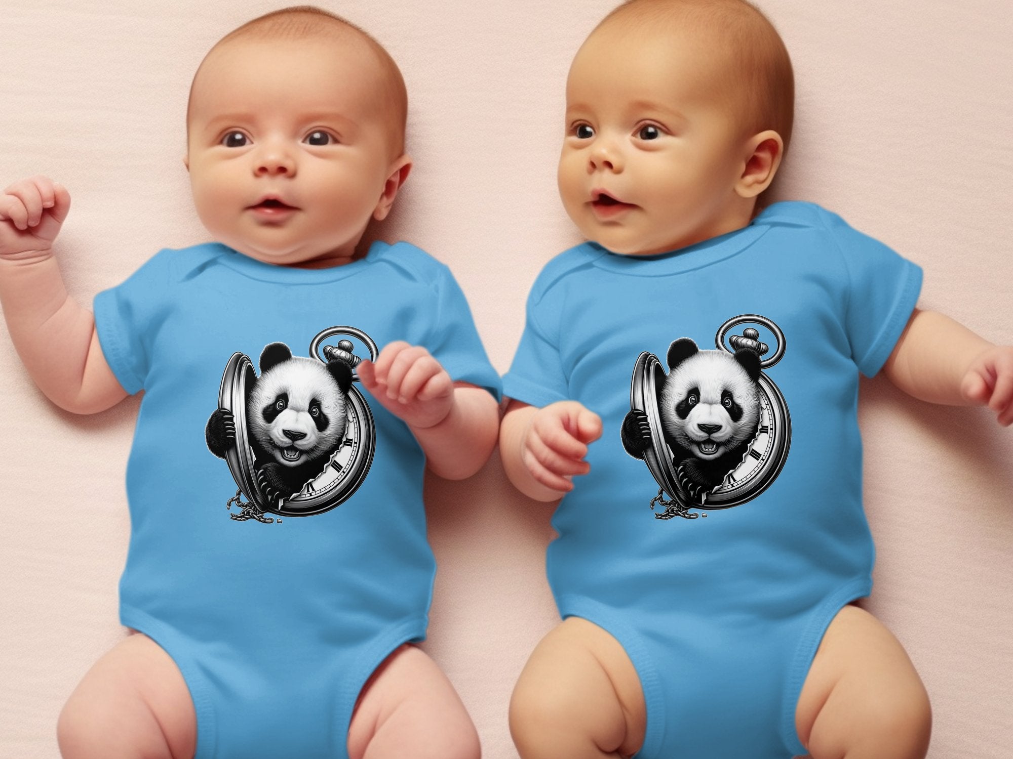 Panda - Coloured Toddler Bodysuit Realistic Animal Talisman Unisex Cute Tee Graphic Design