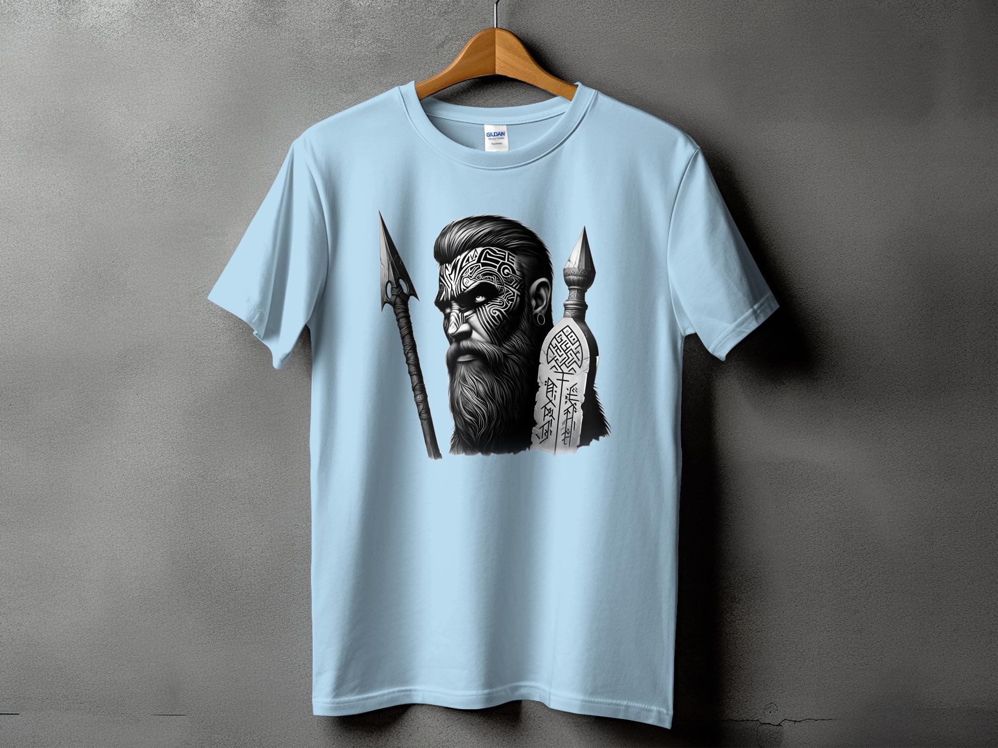 Viking Tenacity - Coloured Gildan T Shirt Realistic Norse Talisman Men Women Unisex Valhalla Tee Graphic Design