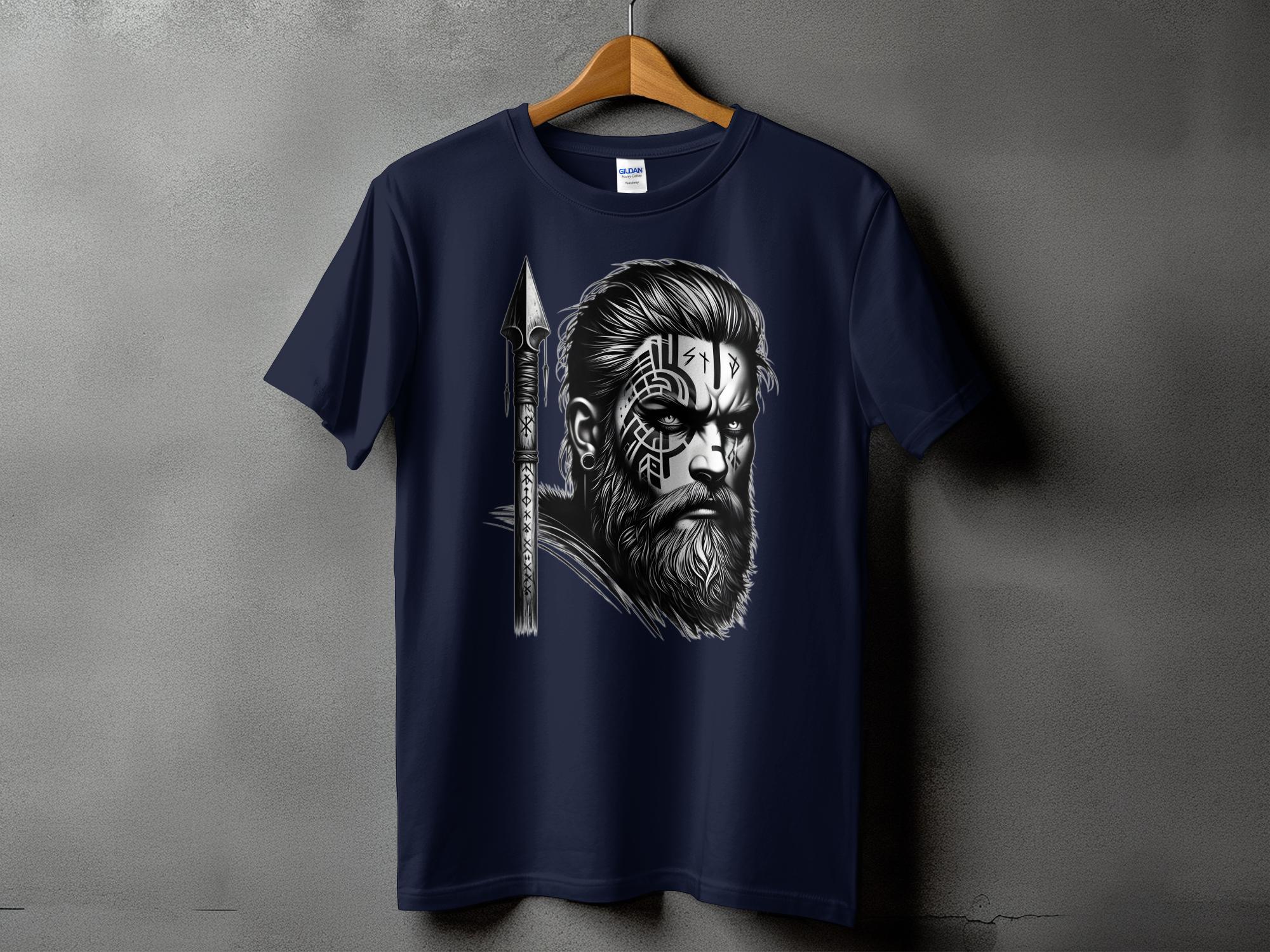 Viking Protector - Coloured Gildan T Shirt Realistic Norse Talisman Men Women Unisex Valhalla Tee Graphic Design