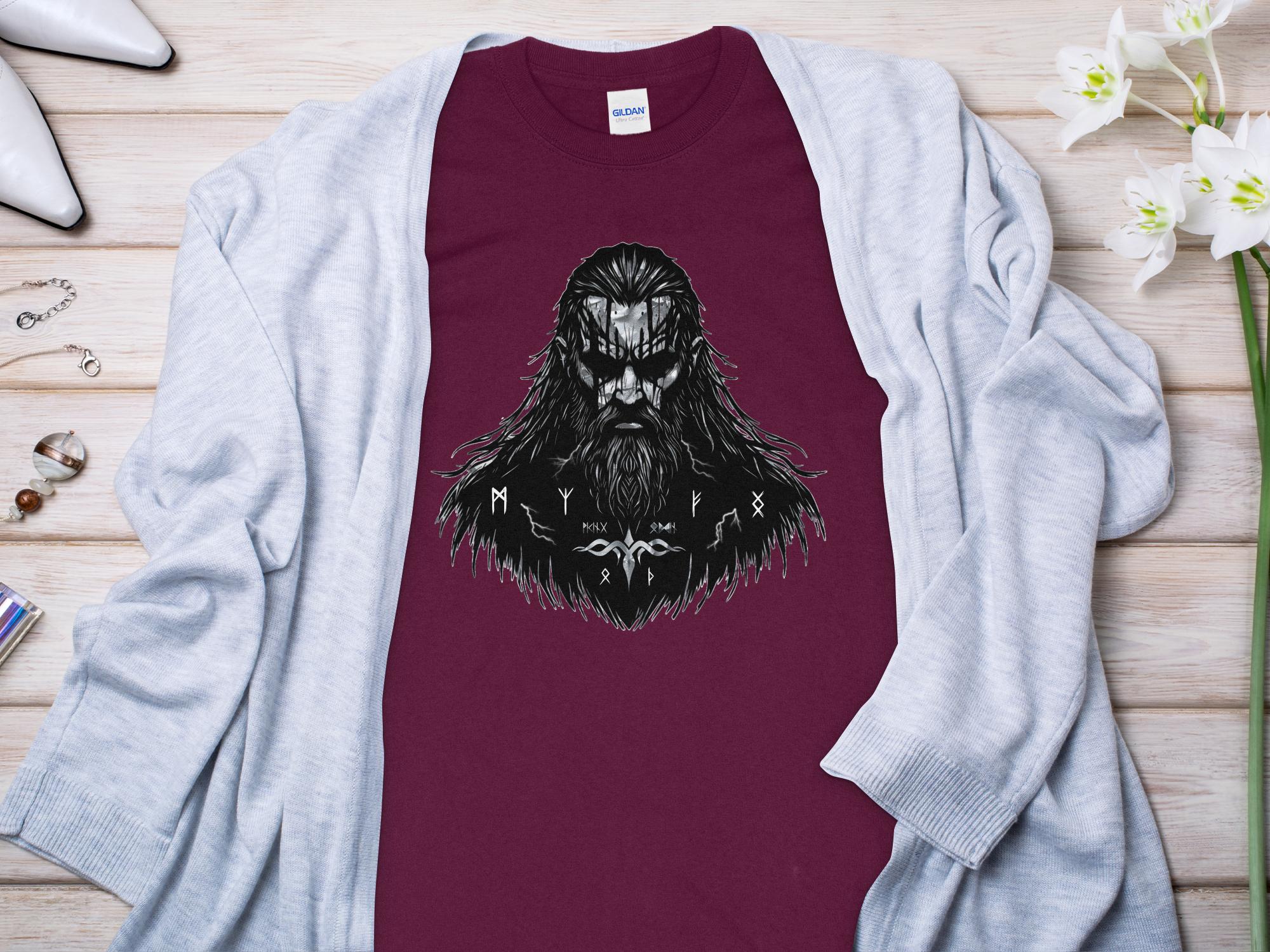 Viking Atonement - Coloured Gildan Long Sleeve Norse Talisman Men Women Unisex Valhalla Tee