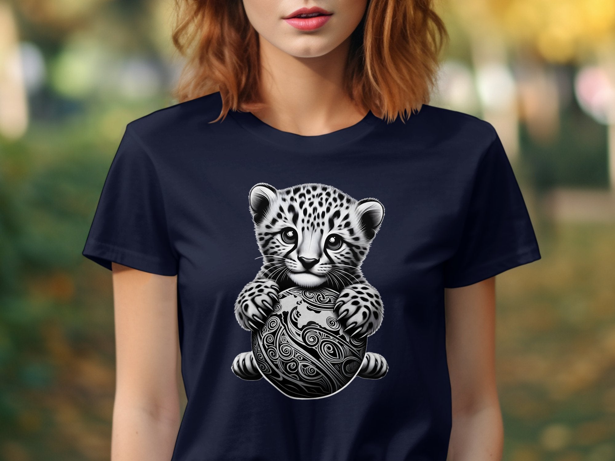 Cheetah World - Coloured Gildan T-Shirt Realistic Animal Talisman Unisex Cute Tee Graphic Design