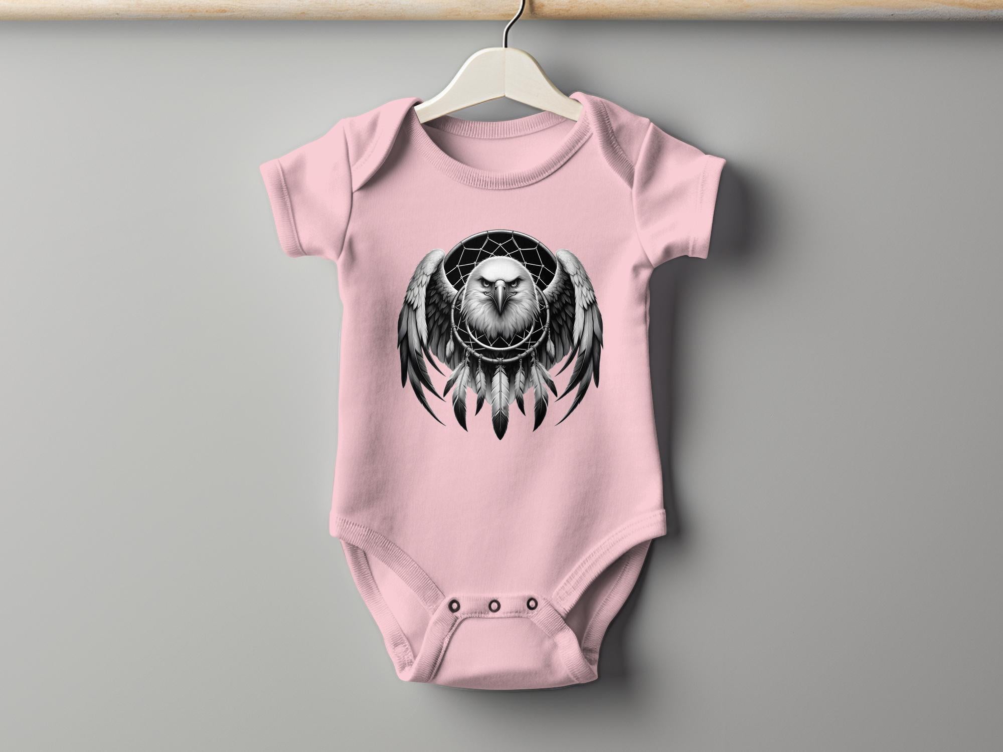 Dreamcatcher Eagle - Coloured Toddler Bodysuit Realistic Native American Talisman Unisex Mythology Tee Graphic Design