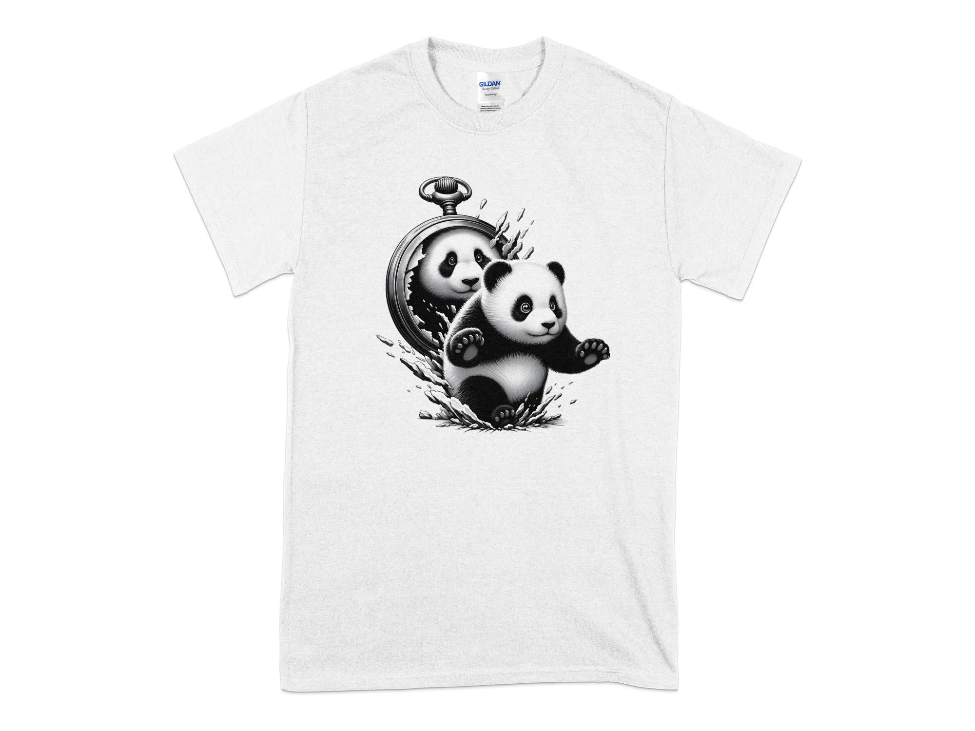 Panda - Coloured Gildan T-Shirt Realistic Animal Talisman Unisex Cute Tee Graphic Design