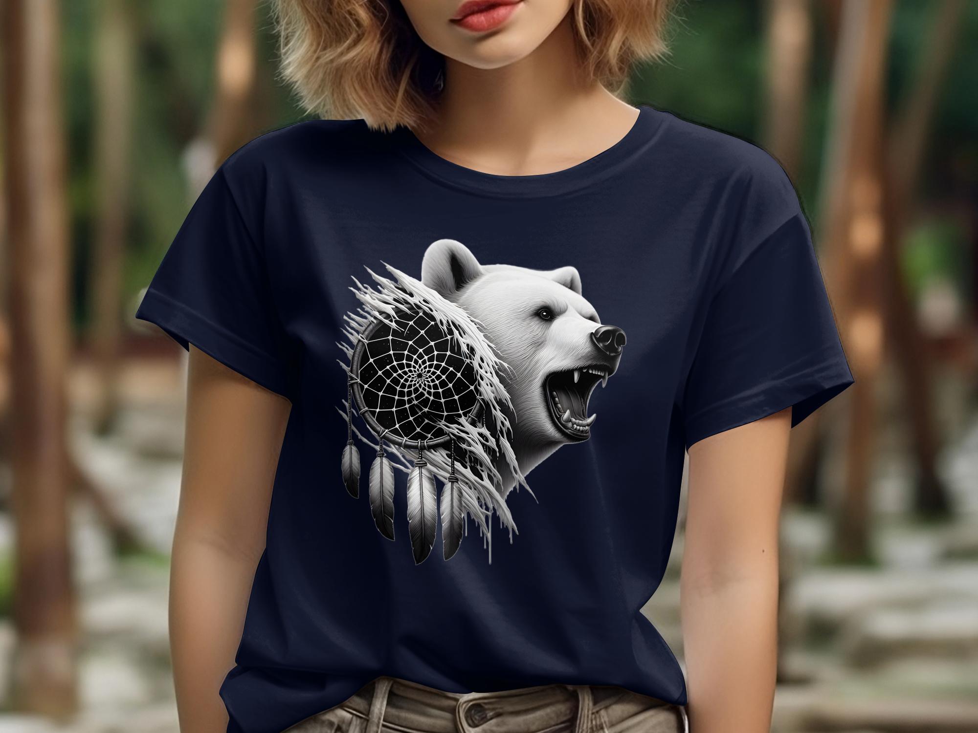 Dreamcatcher Bear - Coloured Gildan T-Shirt Realistic Native American Talisman Unisex Mythology Tee Graphic Design