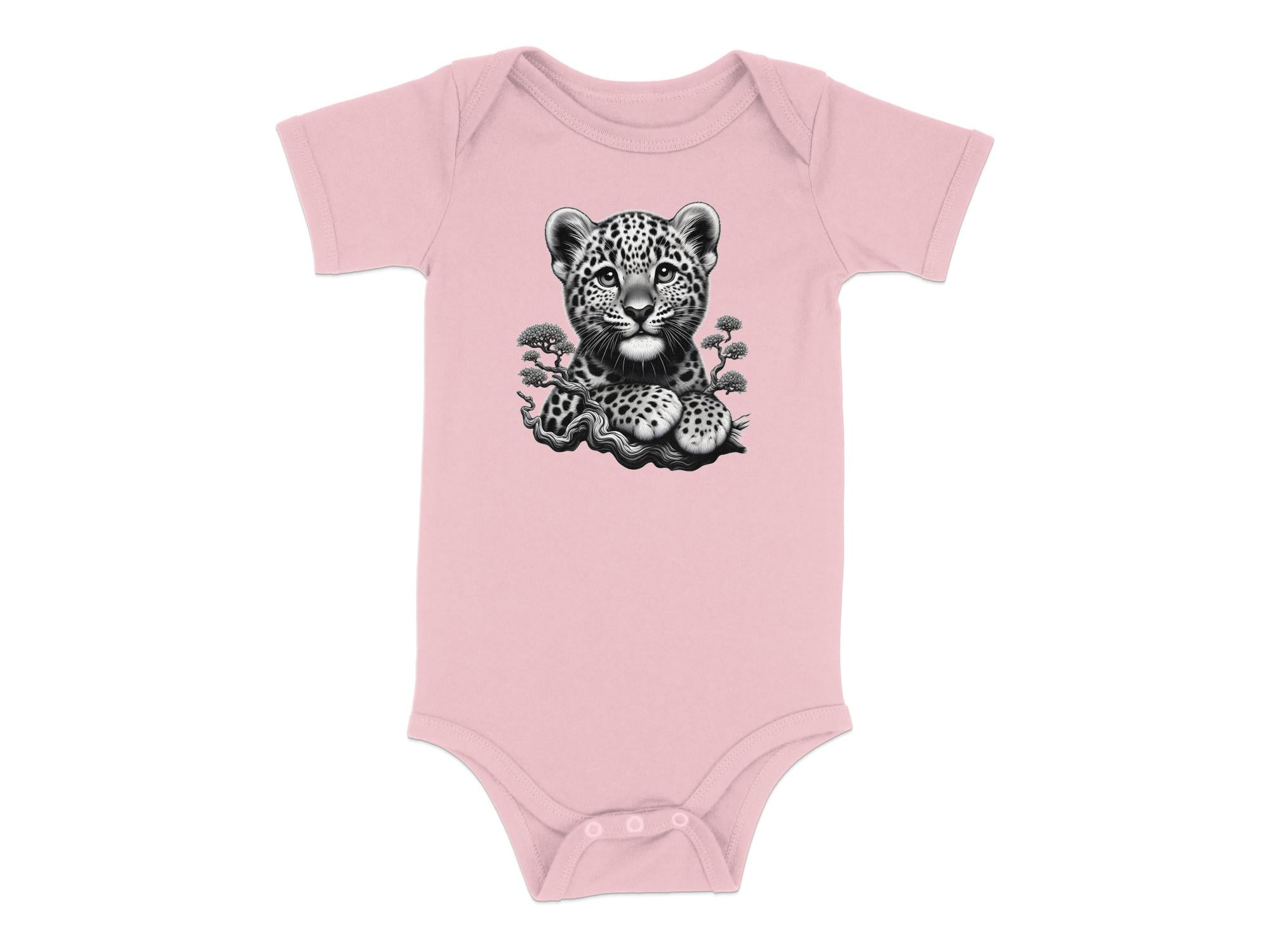 Leopard Bonsai - Coloured Toddler Bodysuit Realistic Animal Talisman Unisex Cute Tee Graphic Design