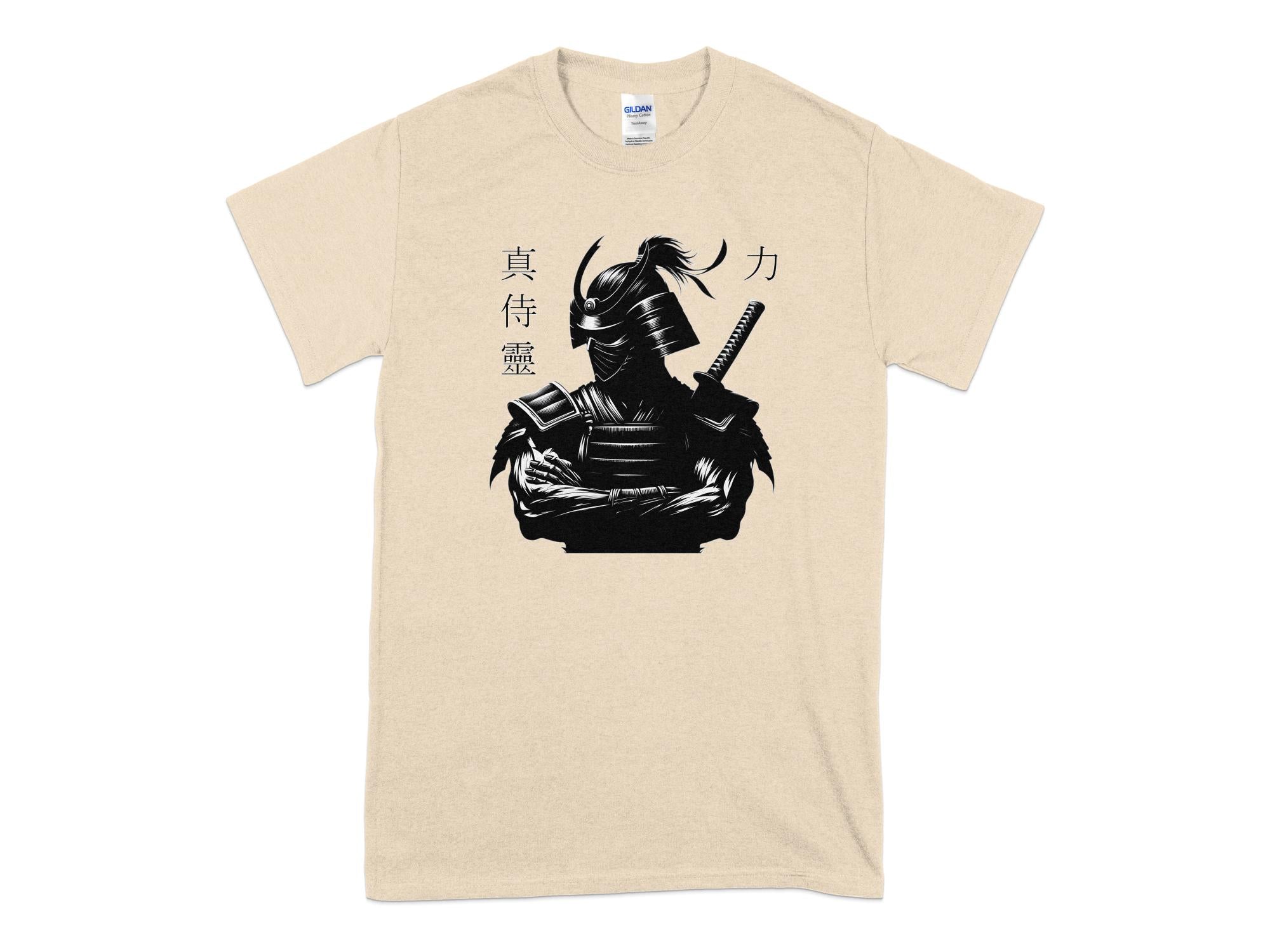 Samurai Ninja - Coloured Gildan T-Shirt Japanese Talisman Unisex Cultural Symbolic Graphic Design