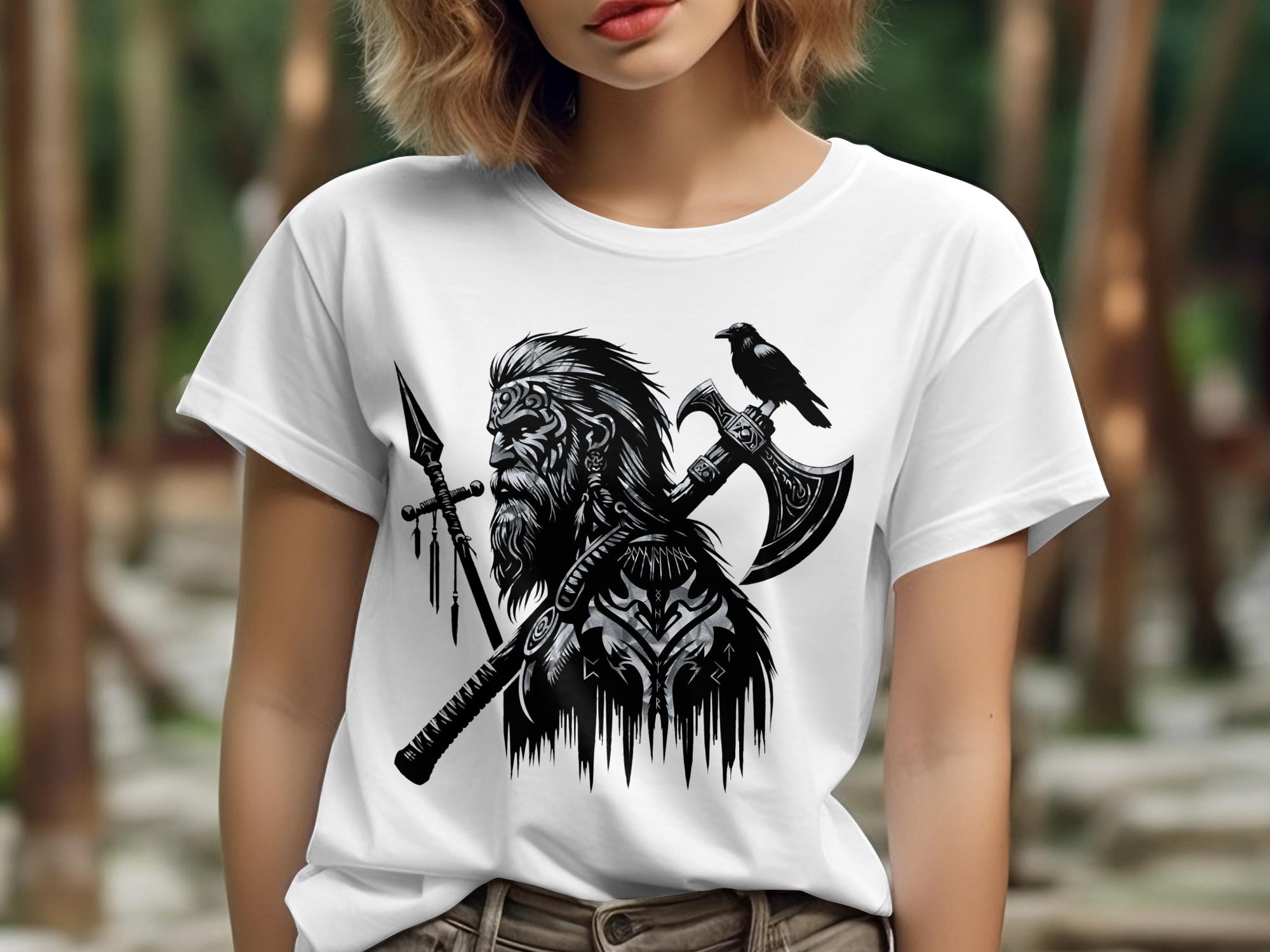 Viking Courage - Coloured Gildan T Shirt Norse Talisman Men Women Unisex Valhalla Tee