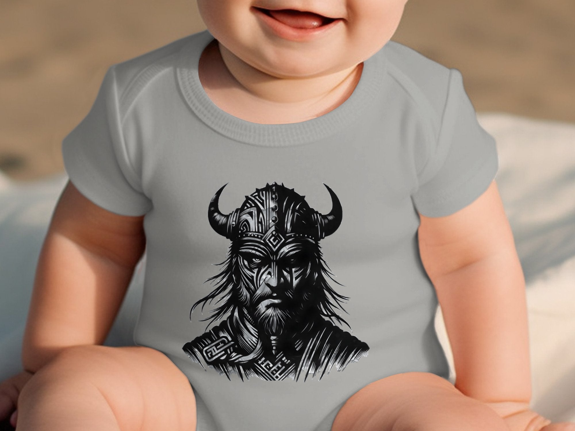 Viking Valour- Coloured Youth Clothing Baby Bodysuits Norse Talisman Unisex Valhalla Toddler Design