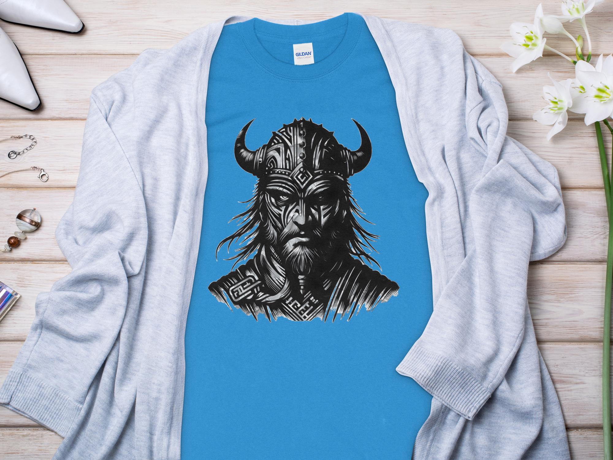 Viking Valour- Coloured Gildan Long Sleeve Norse Talisman Men Women Unisex Valhalla Tee