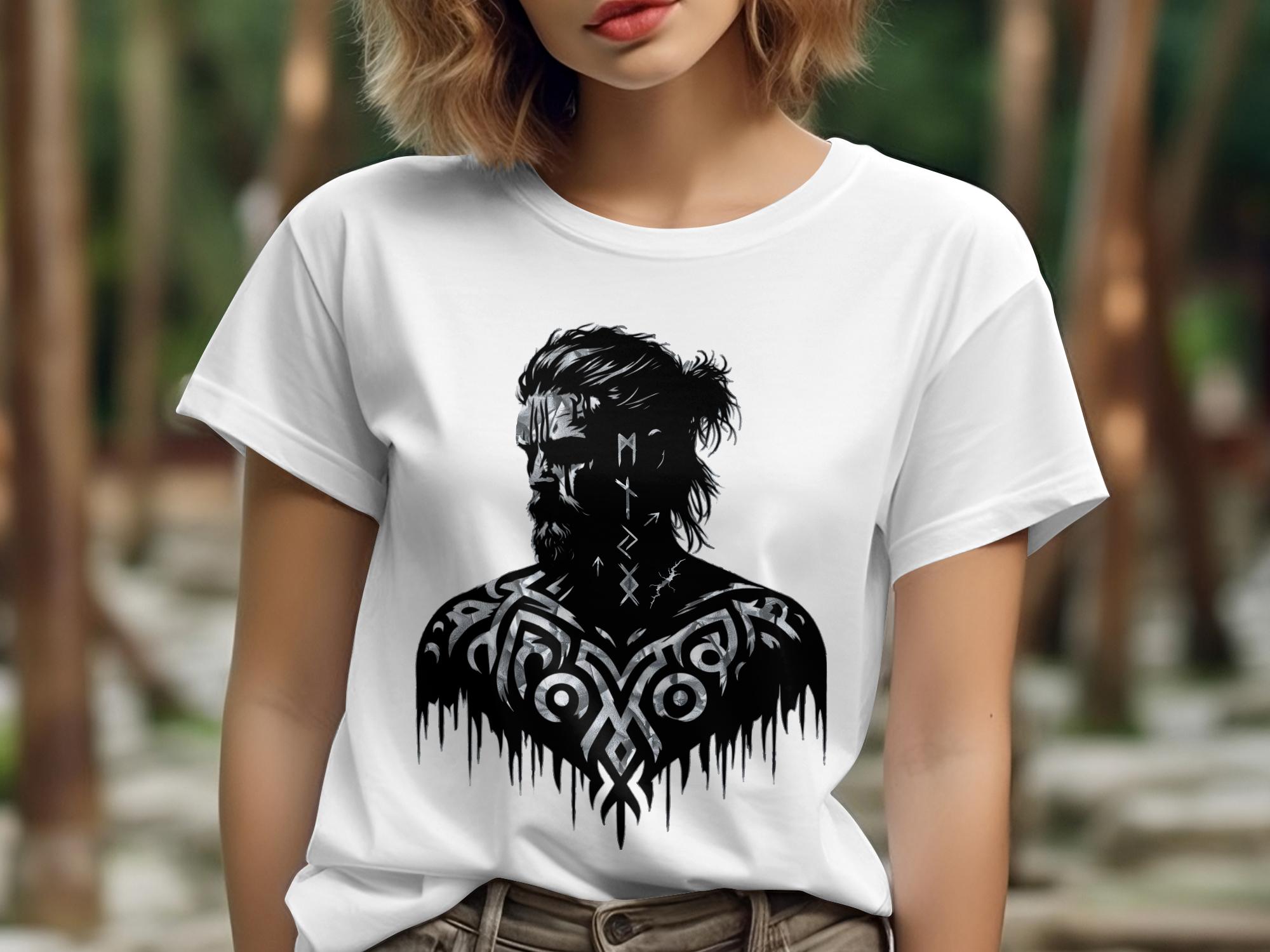 Viking Reflection - Coloured Gildan T Shirt Norse Talisman Men Women Unisex Valhalla Tee