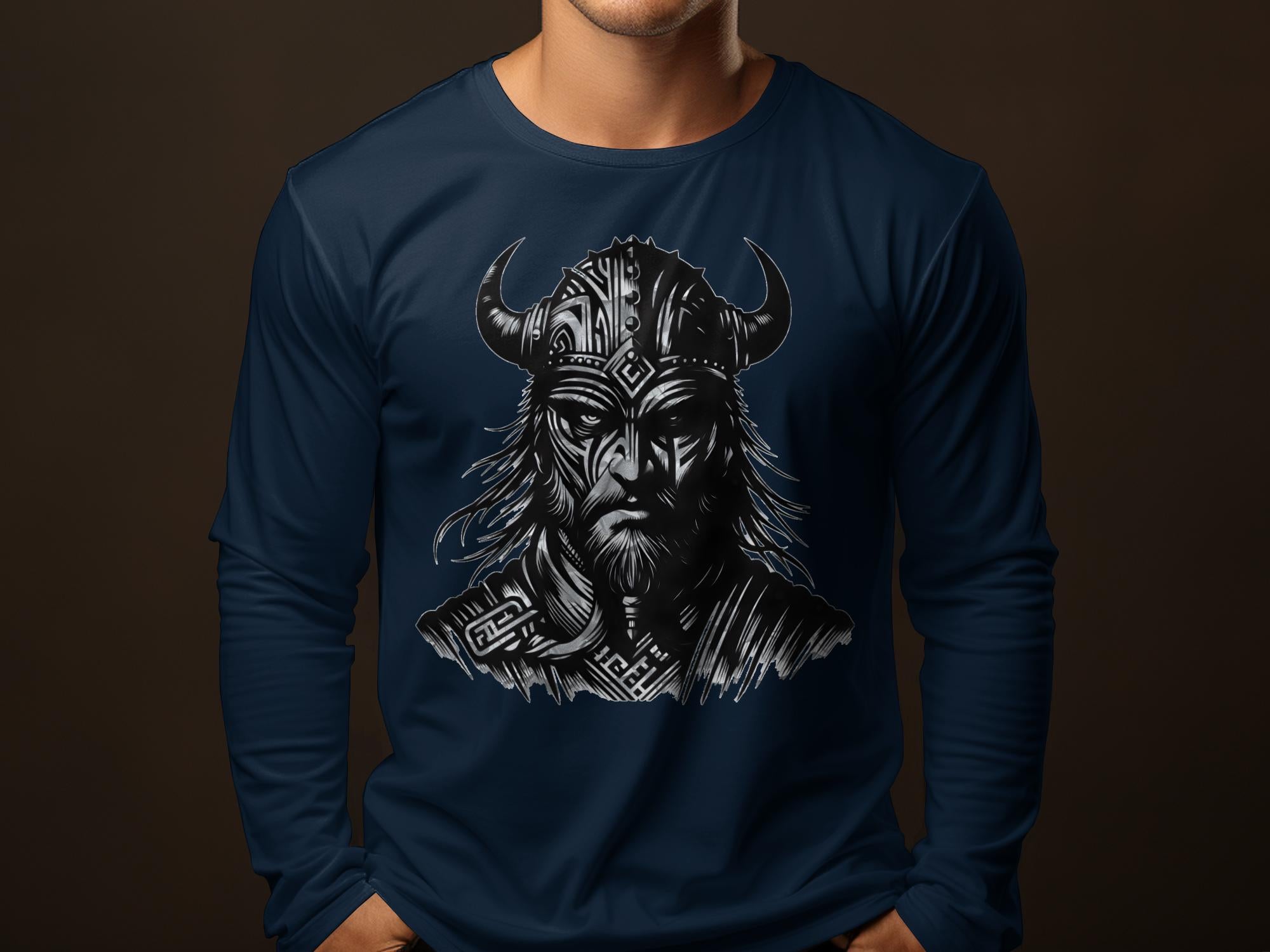 Viking Valour- Coloured Gildan Long Sleeve Norse Talisman Men Women Unisex Valhalla Tee