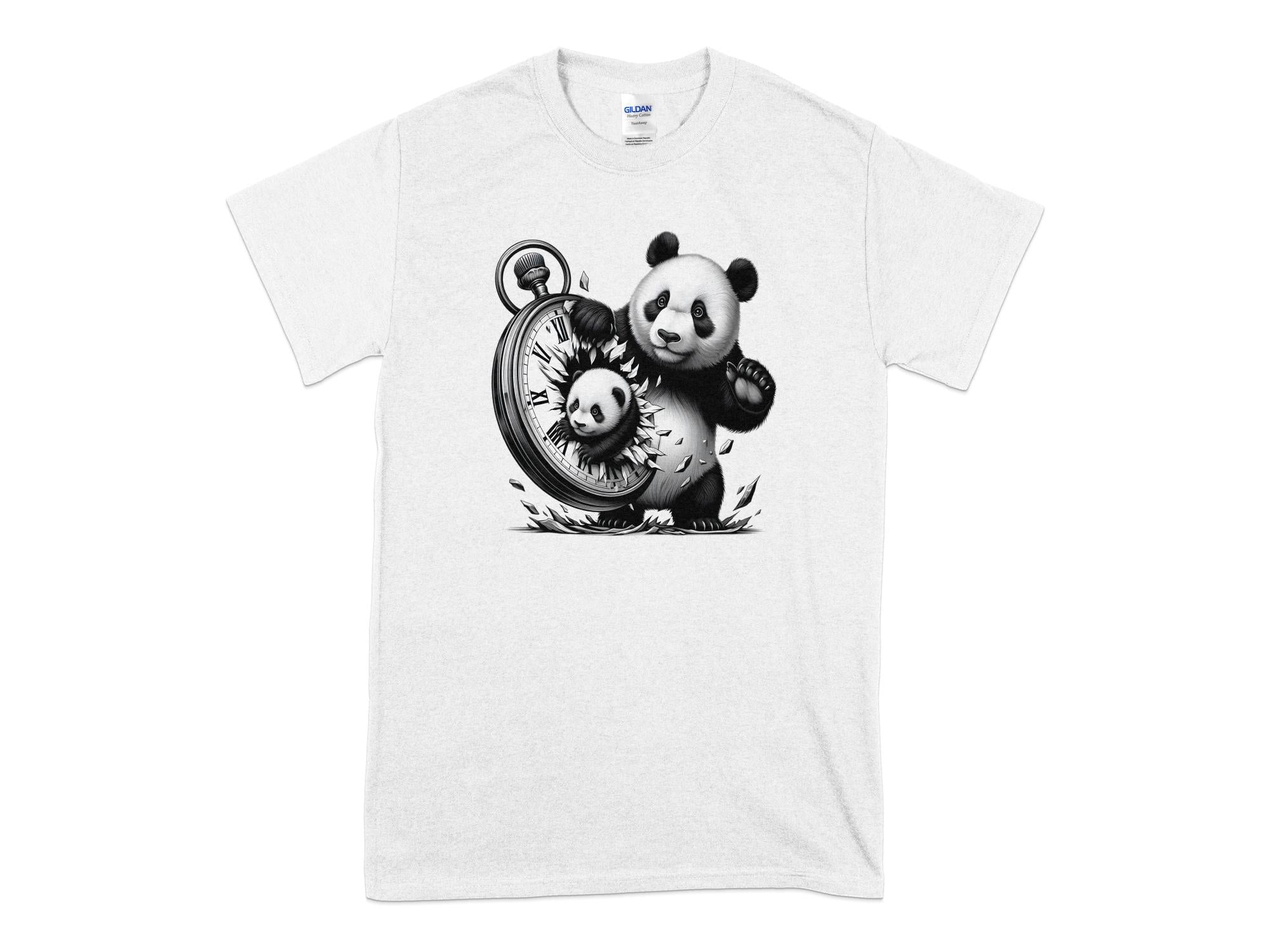 Panda - Coloured Gildan T-Shirt Realistic Animal Talisman Unisex Cute Tee Graphic Design