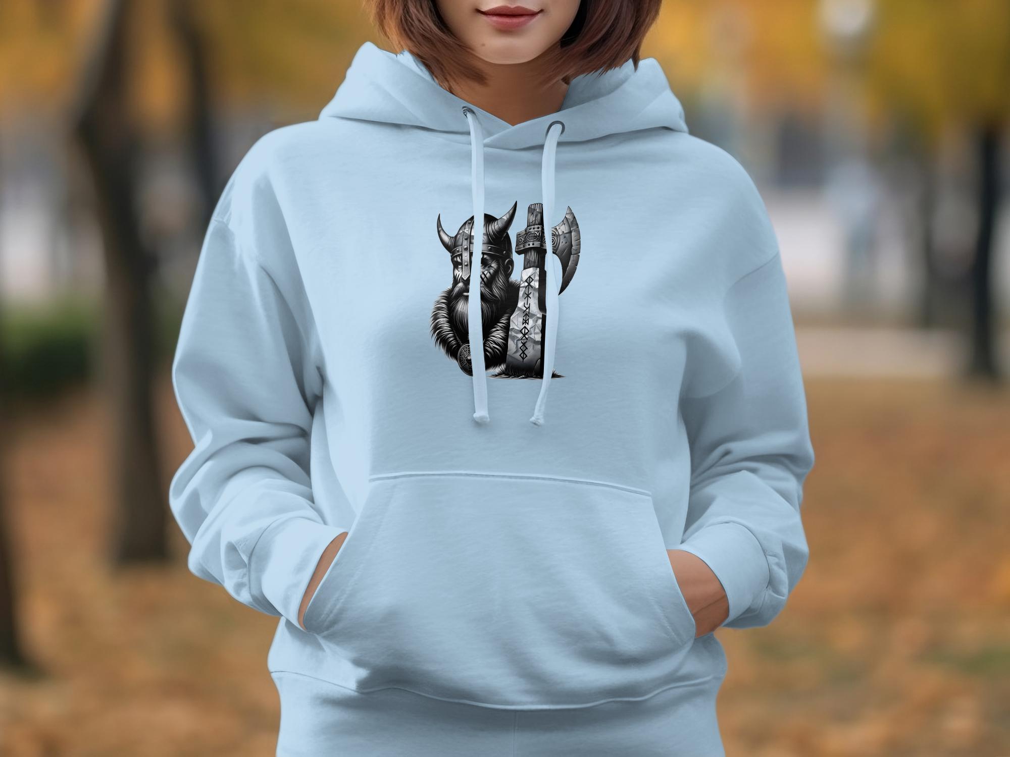 Viking Mettle - Coloured Gildan Hoodie Realistic Norse Talisman Men Women Unisex Valhalla Tee Graphic Design