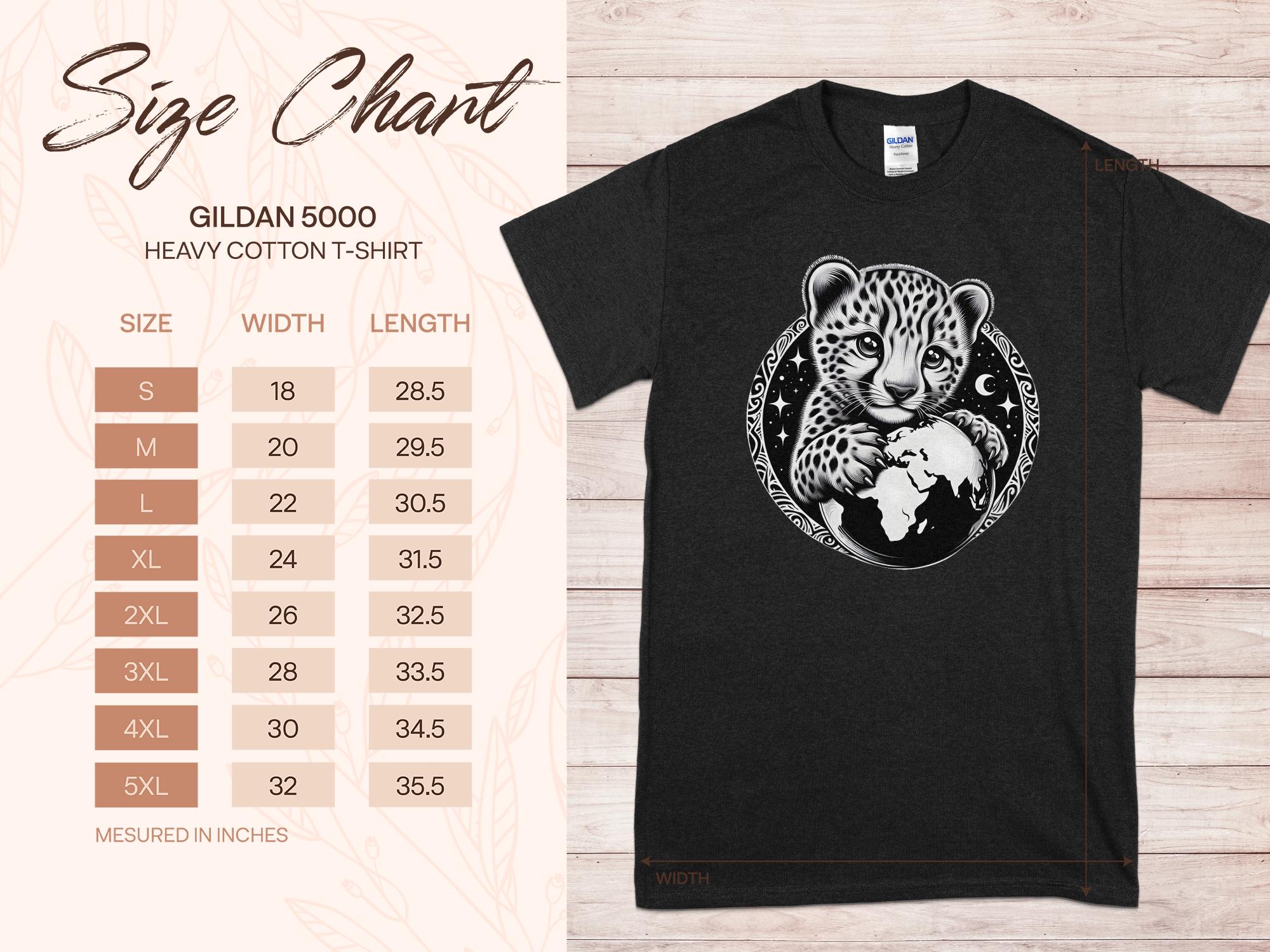 Cheetah World - Coloured Gildan T-Shirt Realistic Animal Talisman Unisex Cute Tee Graphic Design