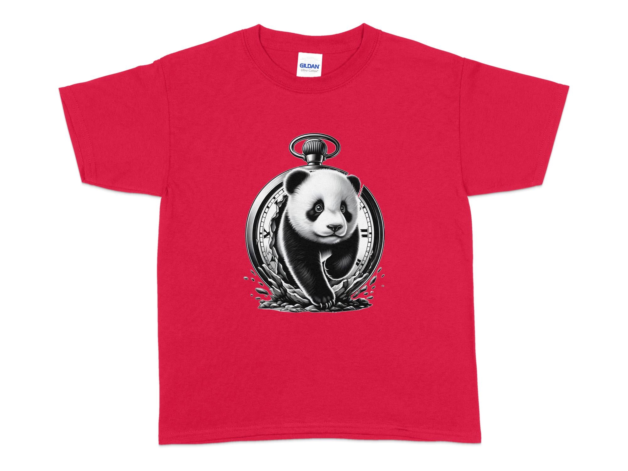 Panda - Coloured Kids T-Shirt Realistic Animal Talisman Unisex Cute Tee Graphic Design