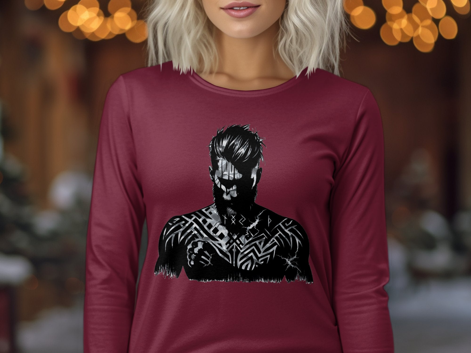 Viking Belief - Coloured Gildan Long Sleeve Norse Talisman Men Women Unisex Valhalla Tee