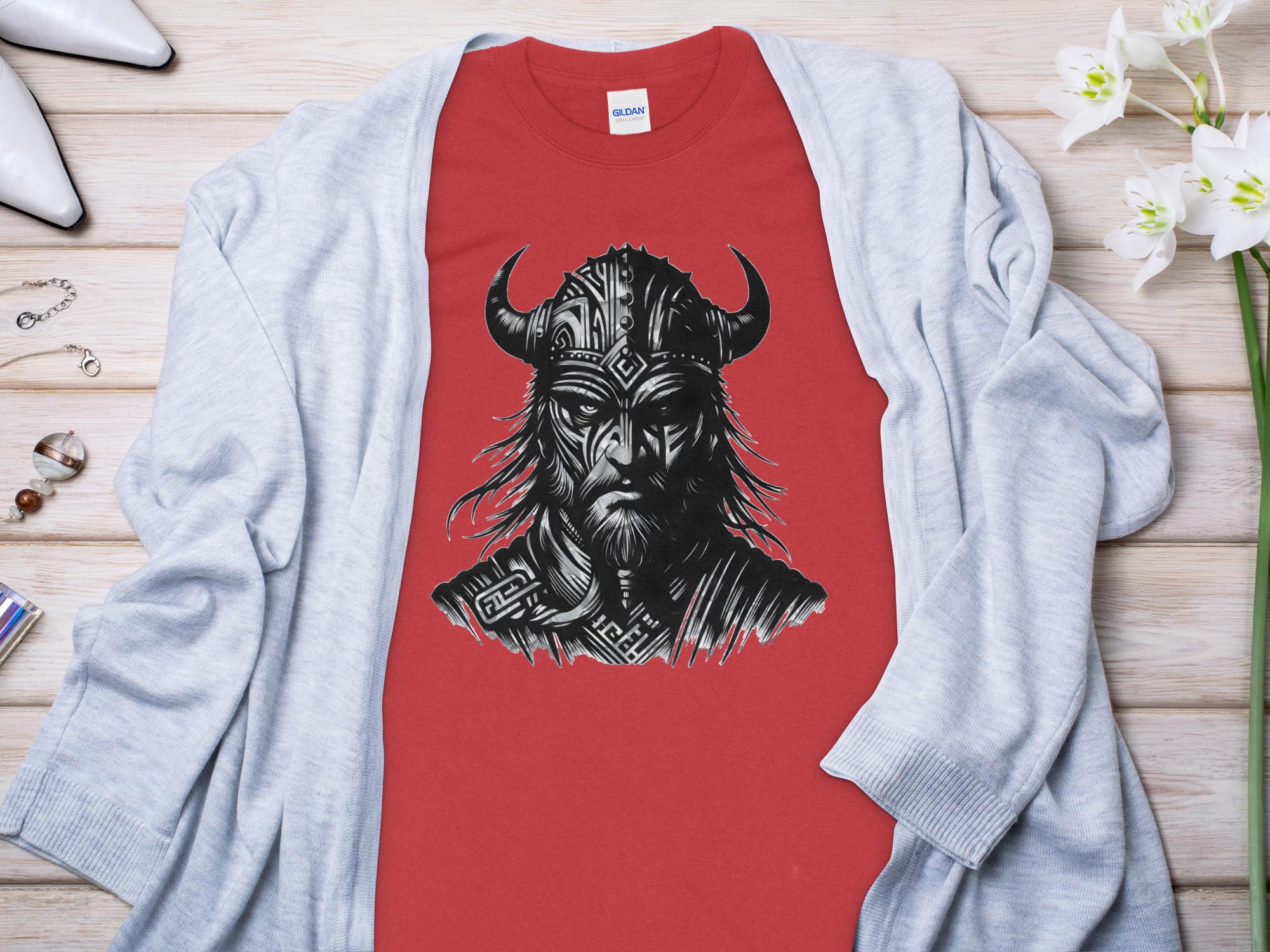 Viking Valour- Coloured Gildan Long Sleeve Norse Talisman Men Women Unisex Valhalla Tee