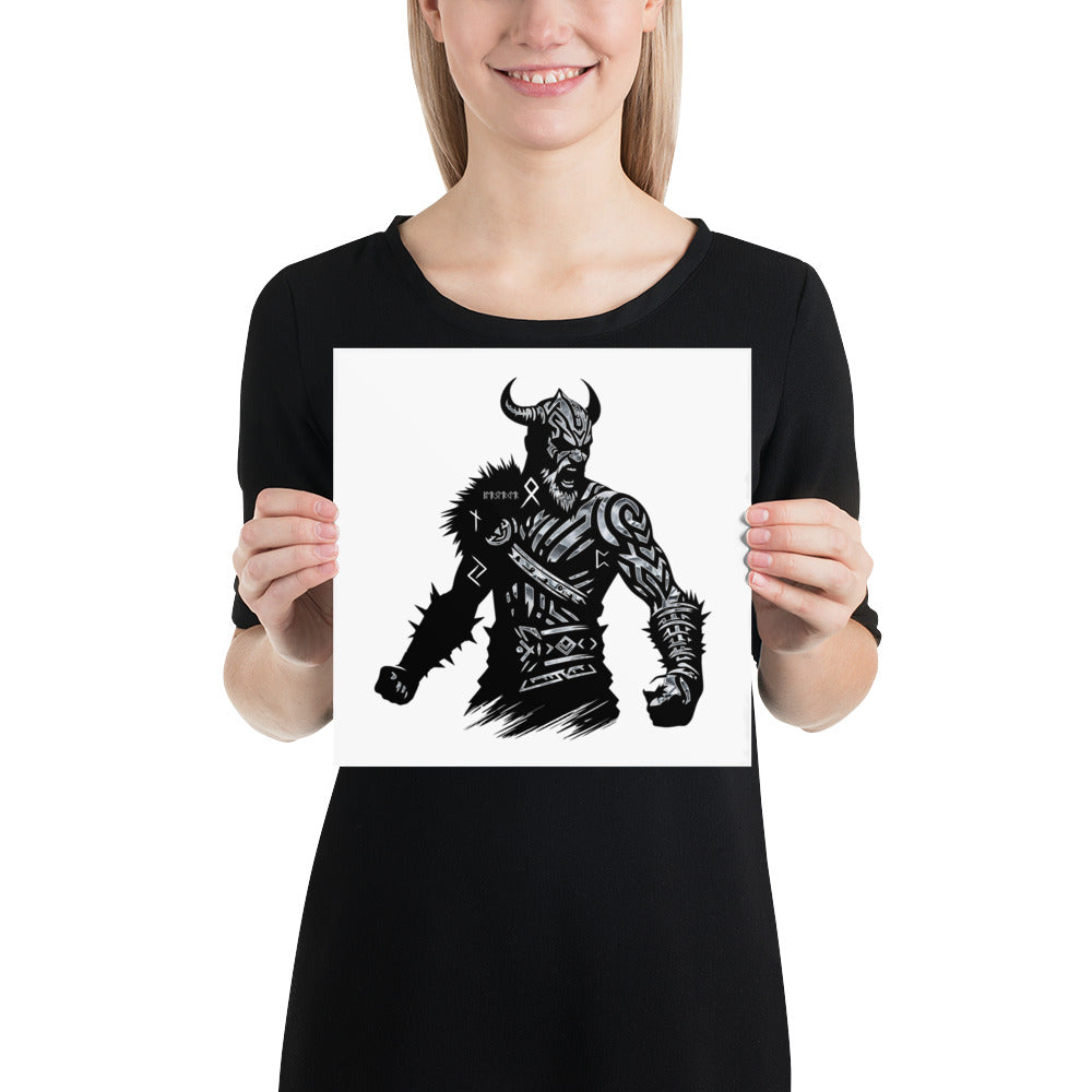 Viking Berserker - Enhanced Matte Framed Poster Talisman Valhalla Design